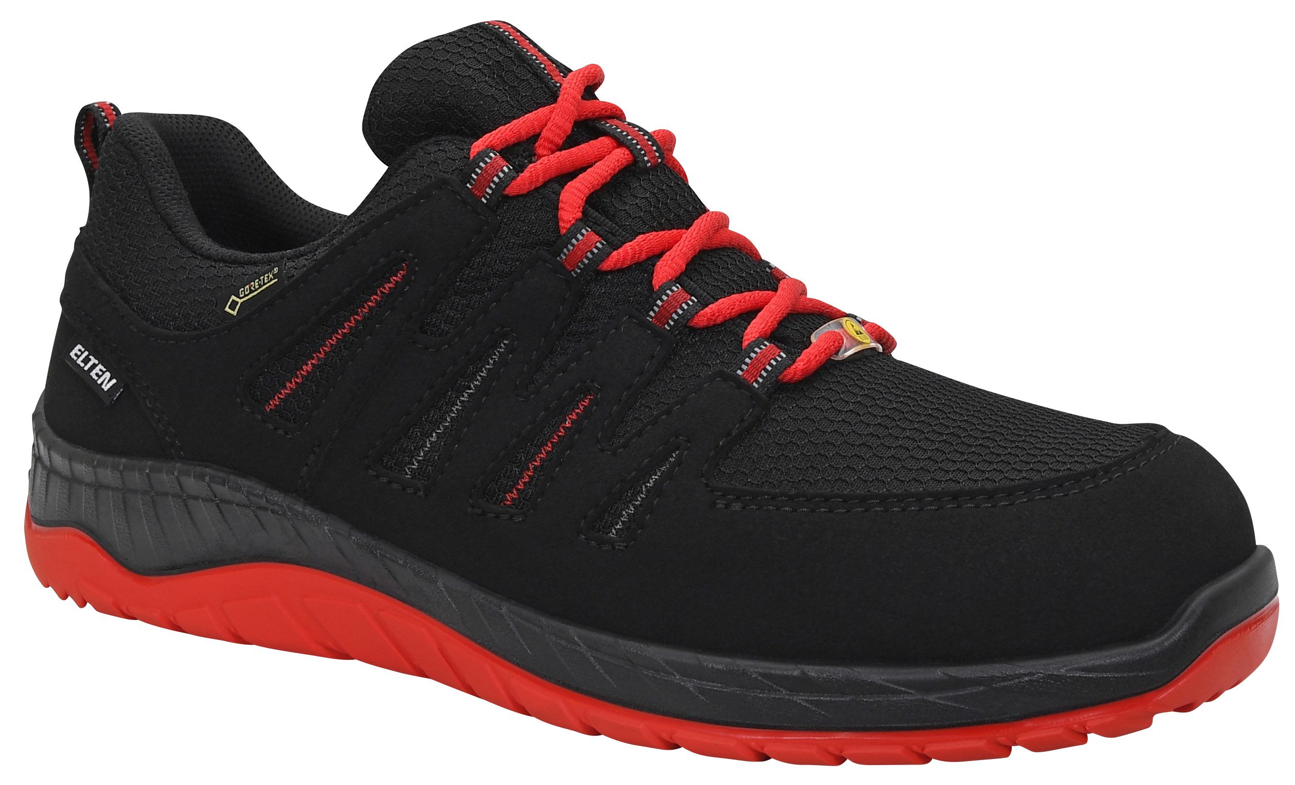 ELTEN MADDOX GTX® W black-red Low ESD S3S CI Sicherheitsschuh (Schuhkarton, Paar)