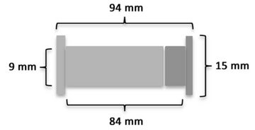 Kai Wiechmann Schraube Ersatzteile Teakmöbel Hülsenschraube 94 mm als Qualitätsschraube, (1 St), massive 2-teilige Messingschraube für Gartenmöbel