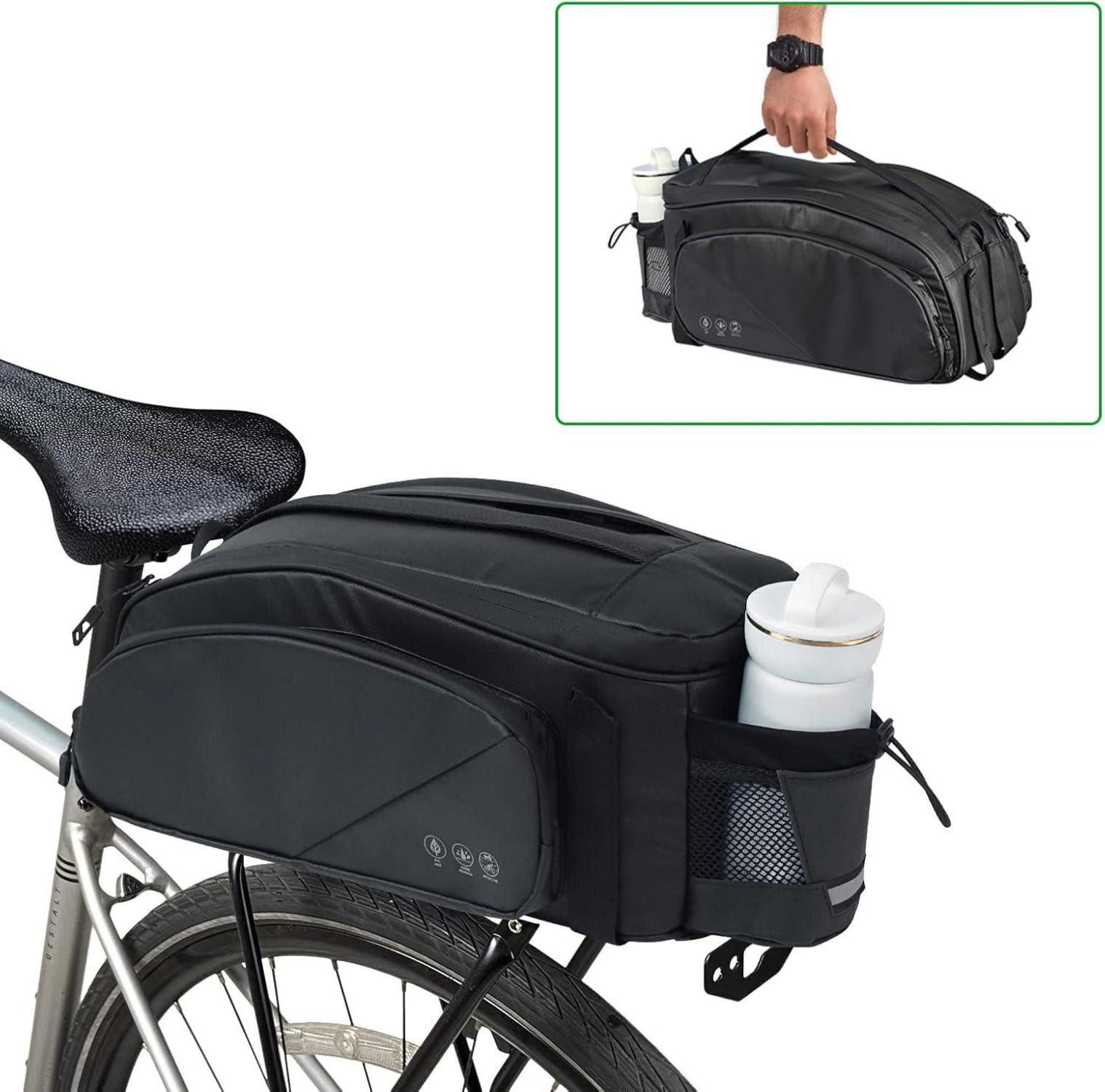Fahrrad-Gepäckträger Fahrradtaschen 11L Gepäckträgertasche Reflektierend Multifunktional