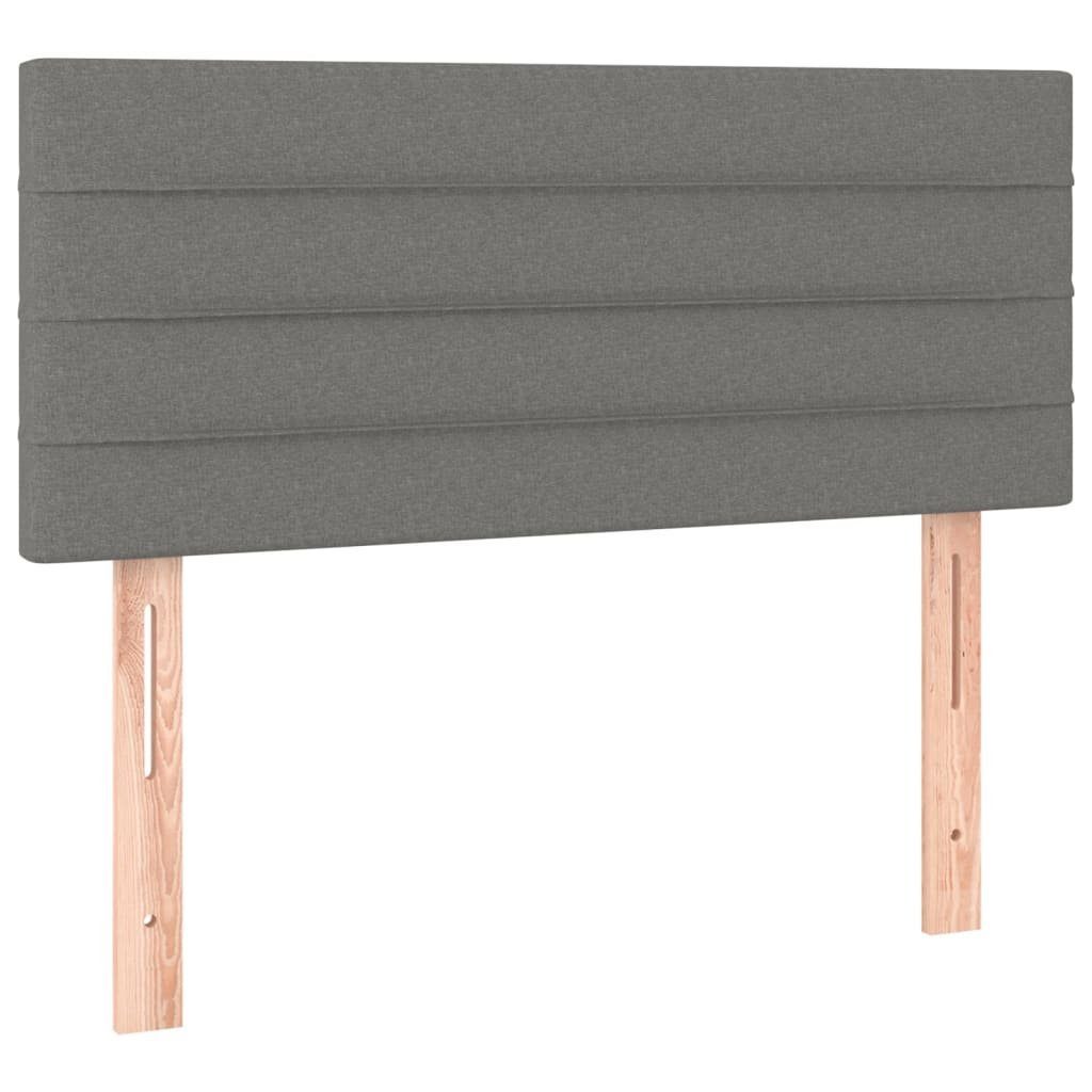 vidaXL Kopfteil Kopfteil Dunkelgrau 80x5x78/88 cm Stoff, (1 St)