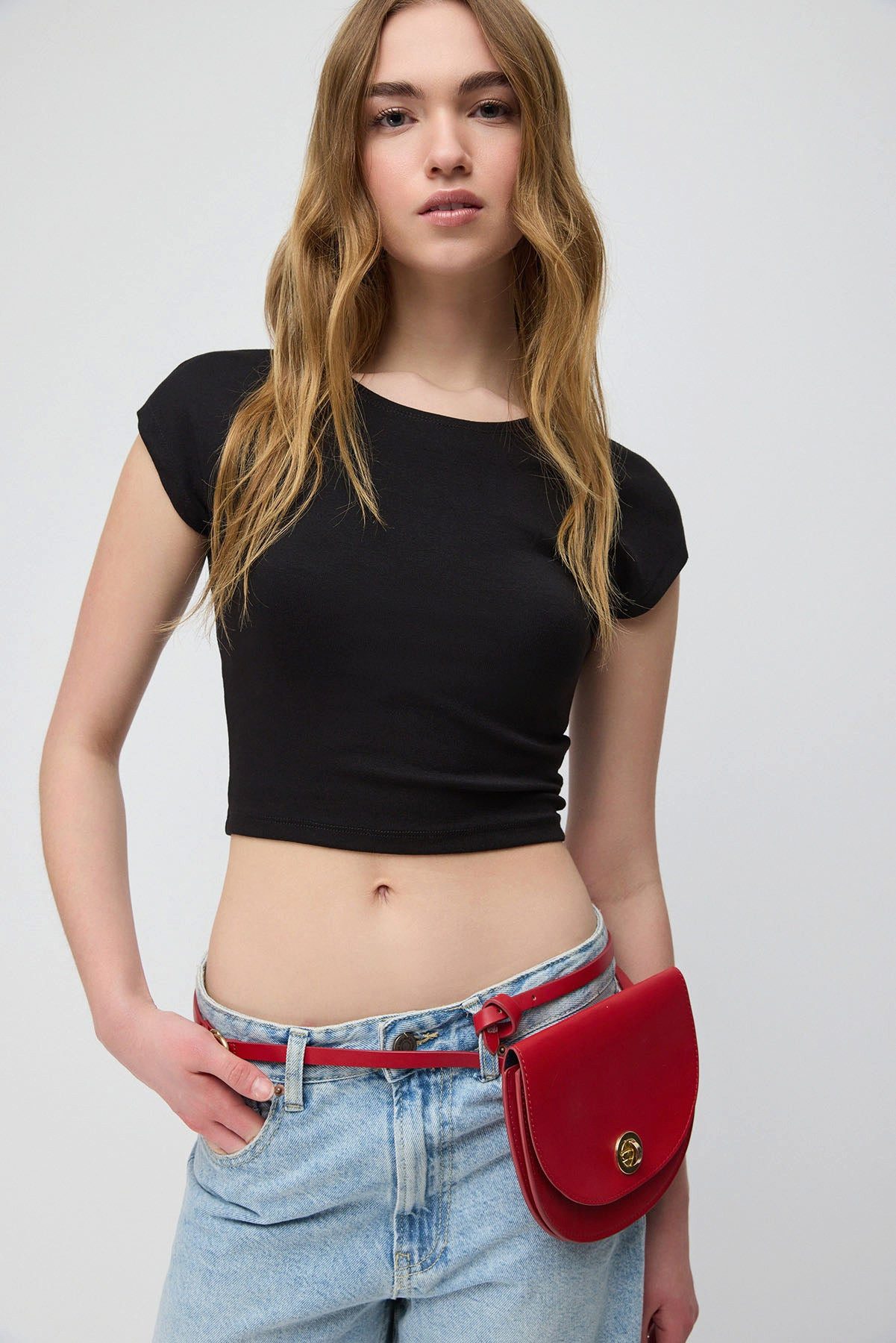 T-Shirt Crop-Top-T-Shirt