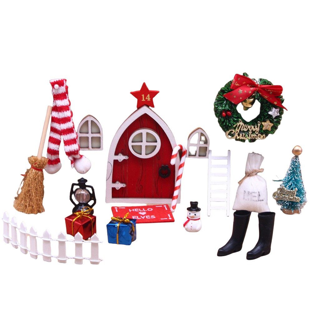 Coonoor Adventskalender Wichteltür Set DIY-Dekoration für Weihnachten (15-t günstig online kaufen