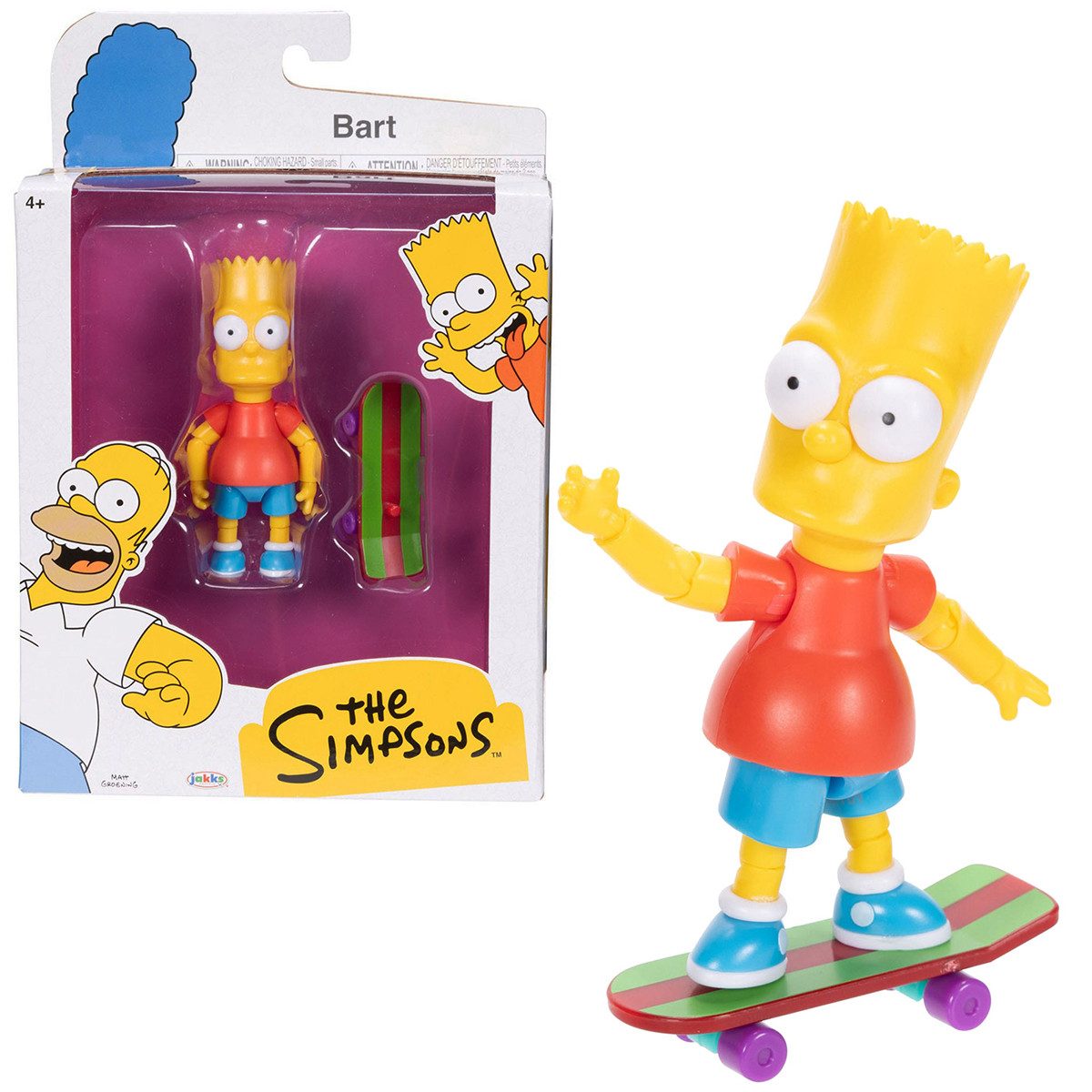 Jakks Pacific Actionfigur Die Simpsons, bewegliche ca. 13cm große Figur mit Zubehör