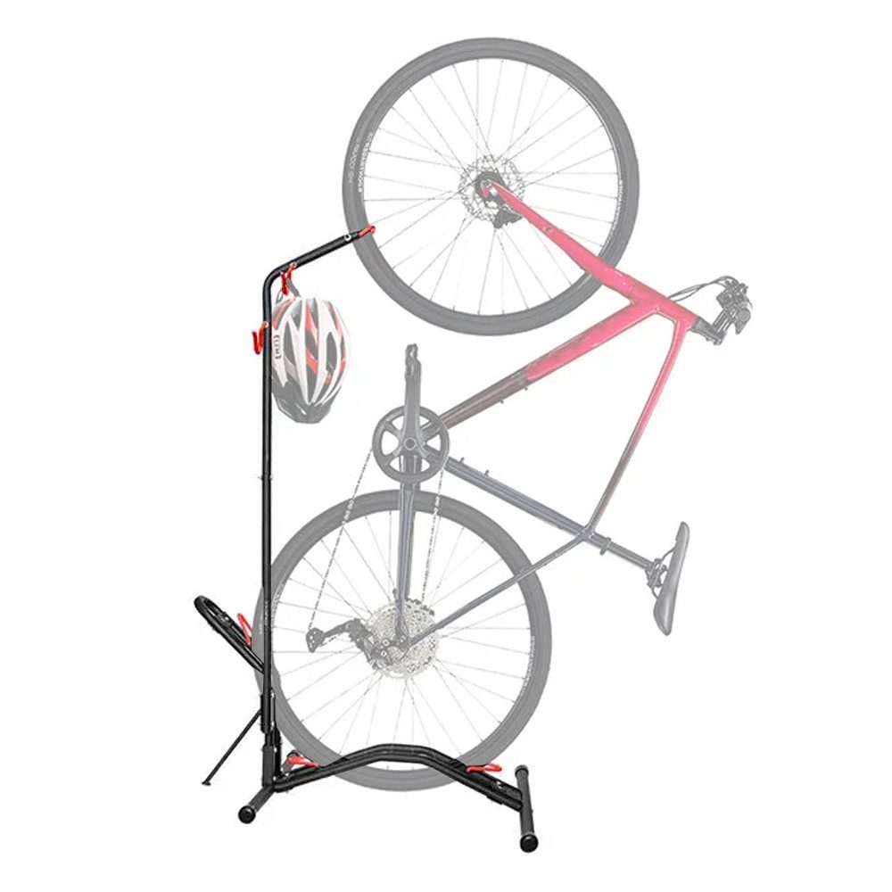 Cranit Fahrradständer Fahrradständer freistehend vertikal horizontal verstellbar RE97 schwar