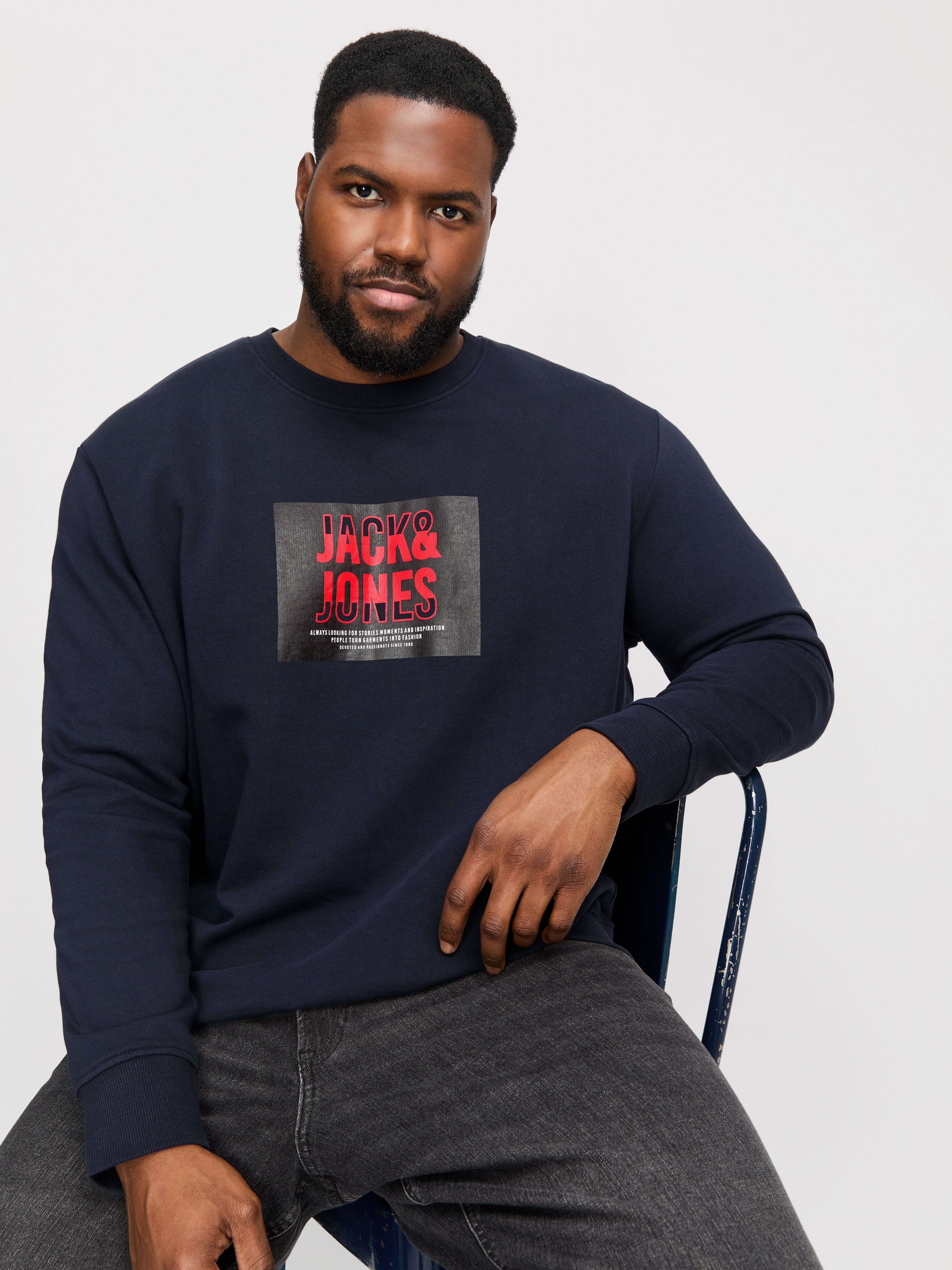 Jack & Jones PlusSize Sweatshirt JJHUDSON günstig online kaufen