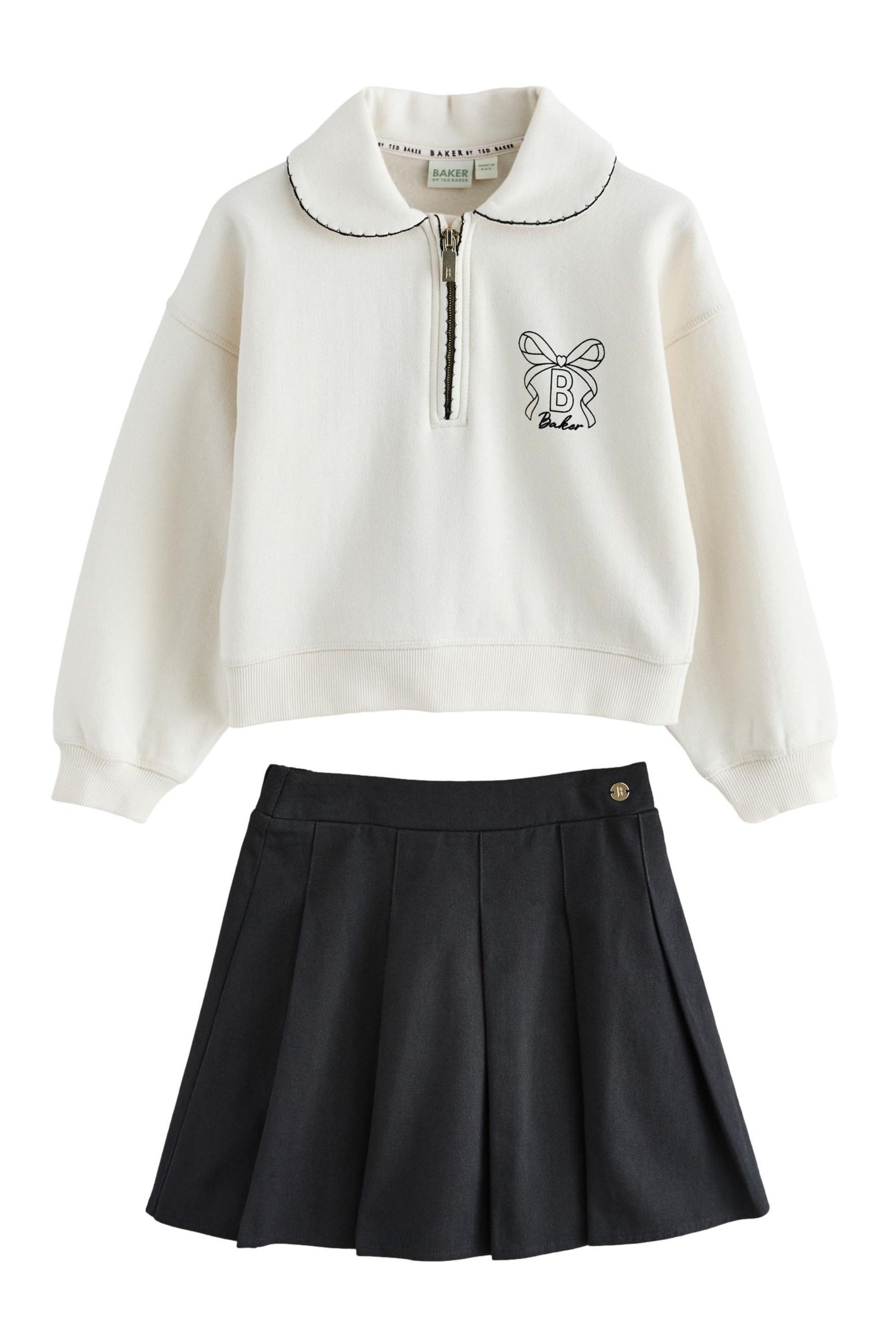 Baker by Ted Baker Shirt & Rock Baker by Ted Baker Sweattop & Faltenrock, 2er Set (2-tlg)