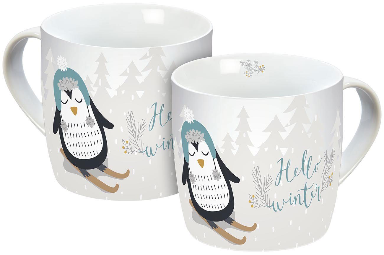 Winter Porzellan Tasse 300ml, Geda Hello Labels Tasse GmbH