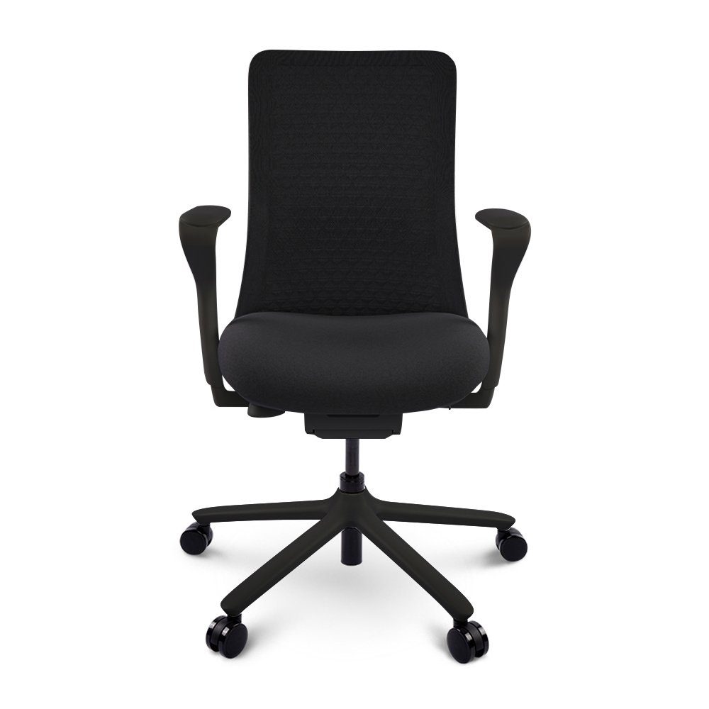 FLEXISPOT Bürostuhl BS13 (BackSupport Bürostuhl BS13, Computerstuhl mit Armlehne), bequemer Schreibtischstuhl, Chefsessel Stuhl schwarz