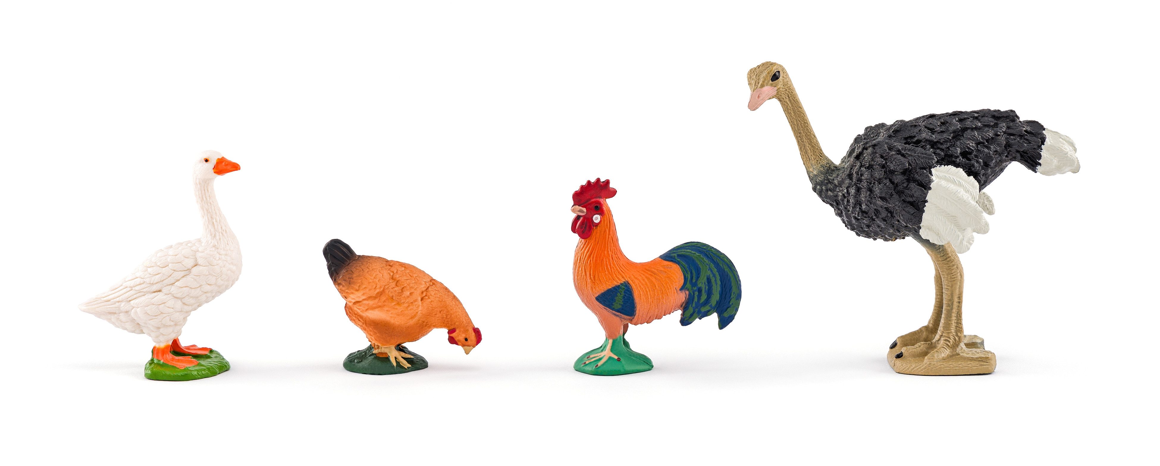 Woodyland Lernspielzeug Faunica Spielset 96039 Farm / Bauernhof mit Zubehör. 48 teilig, Set`s der Reihe Faunica kombinierbar