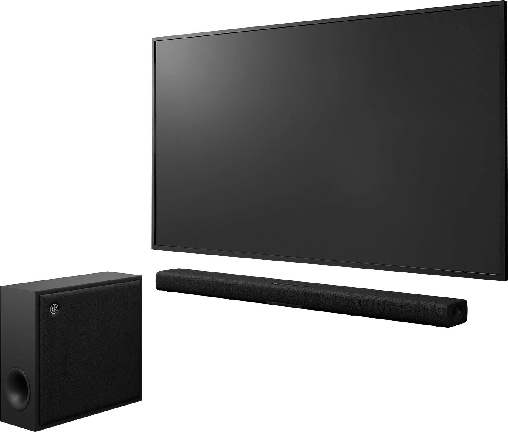 Yamaha TRUE X BAR 50A Soundbar Stereo (Bluetooth, WLAN (WiFi), 280 W, mit externem Subwoofer)