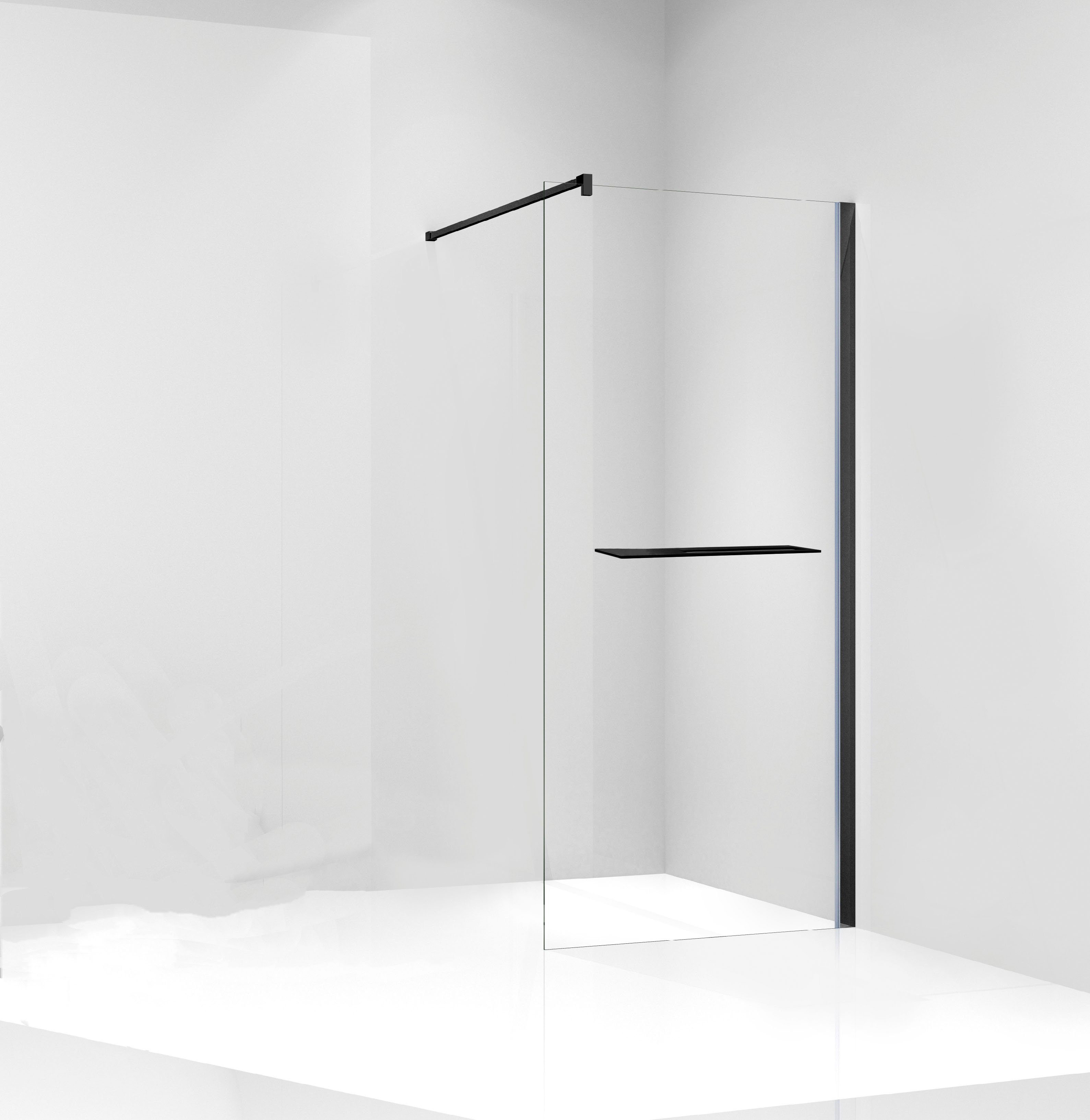 welltime Walk-in-Dusche Plus, Einscheibensicherheitsglas, Duschwand inkl. günstig online kaufen