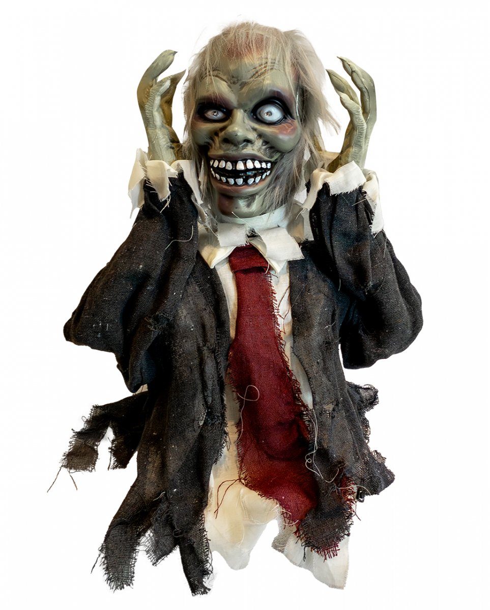 Horror-Shop Dekofigur Zombie Reaper als Groundbreaker mit Pop Up Kopf 56
