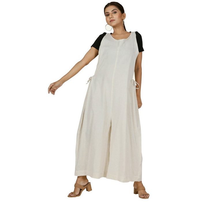 Guru-Shop Relaxhose Boho Jumpsuit luftiger Overall Hosenkleid .. alternative Bekleidung