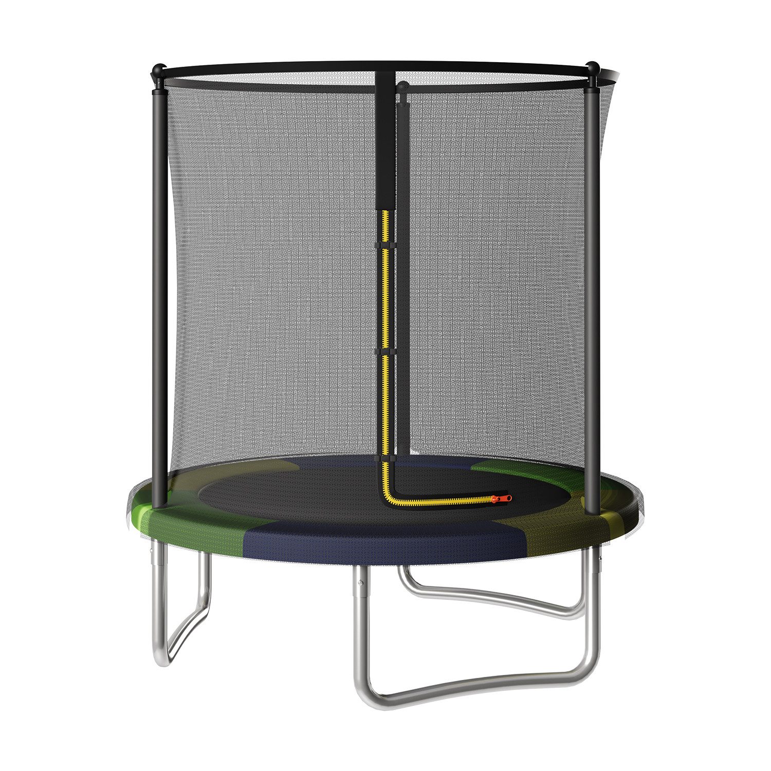 HOMALL Gartentrampolin Kindertrampolin, Outdoor-Trampolin, Durchmesser 183/222/290/360 cm, Ø 183 cm, (Ausgestattet mit Sicherheitsnetz, Leiter und 360°-Gelander, maximale Tragkraft 150 kg)