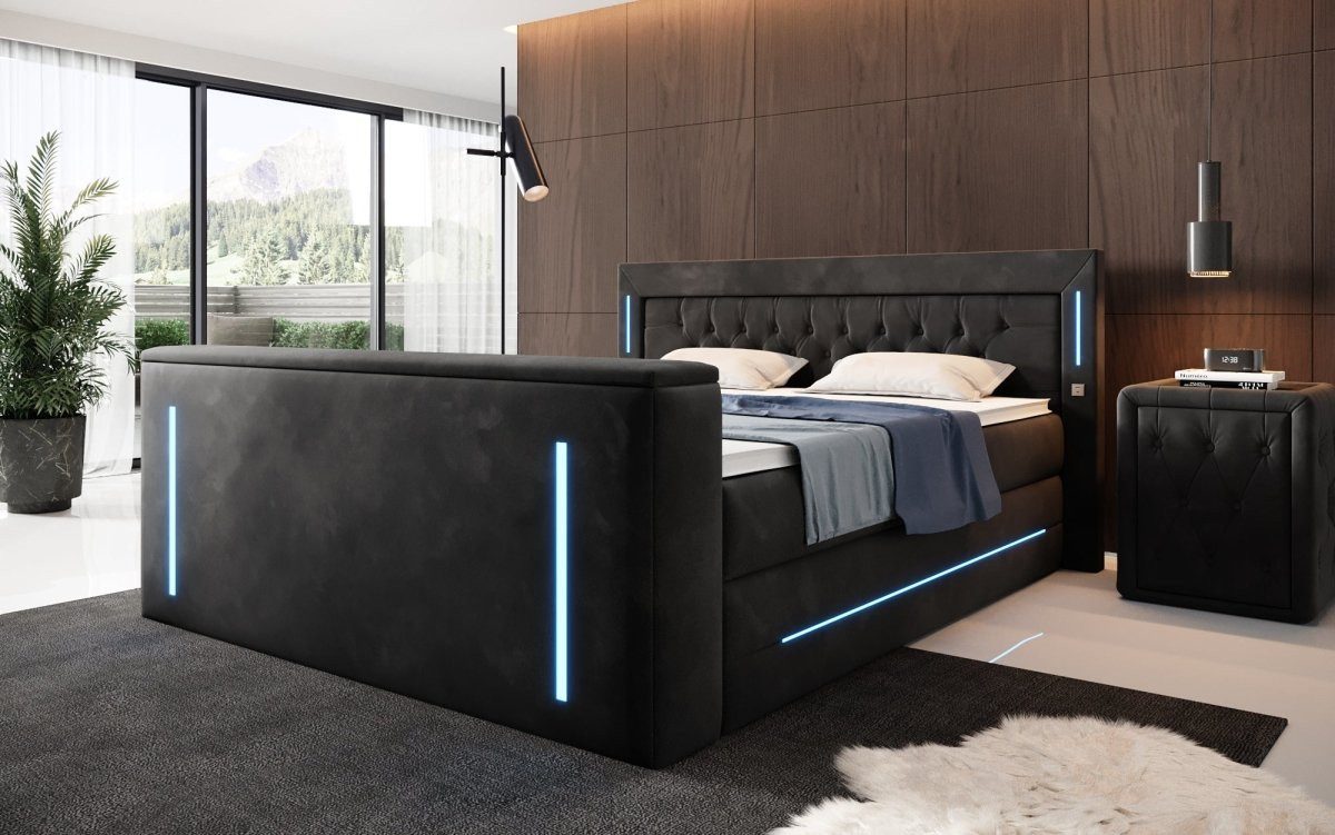 Luxusbetten24 Boxspringbett Divalo, mit TV Lift günstig online kaufen