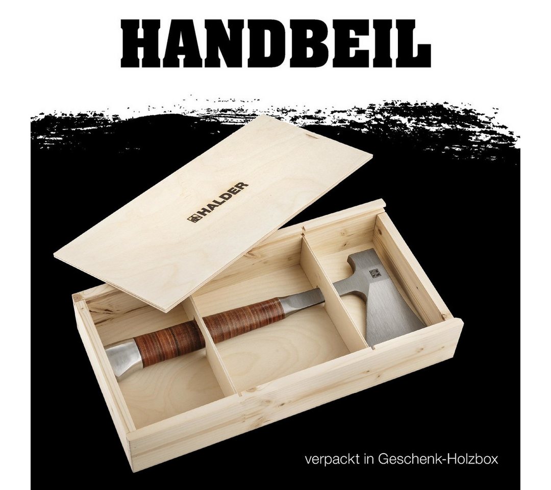 Thumbnail - Beil HALDER Handbeil Ganzstahl in Holzbox