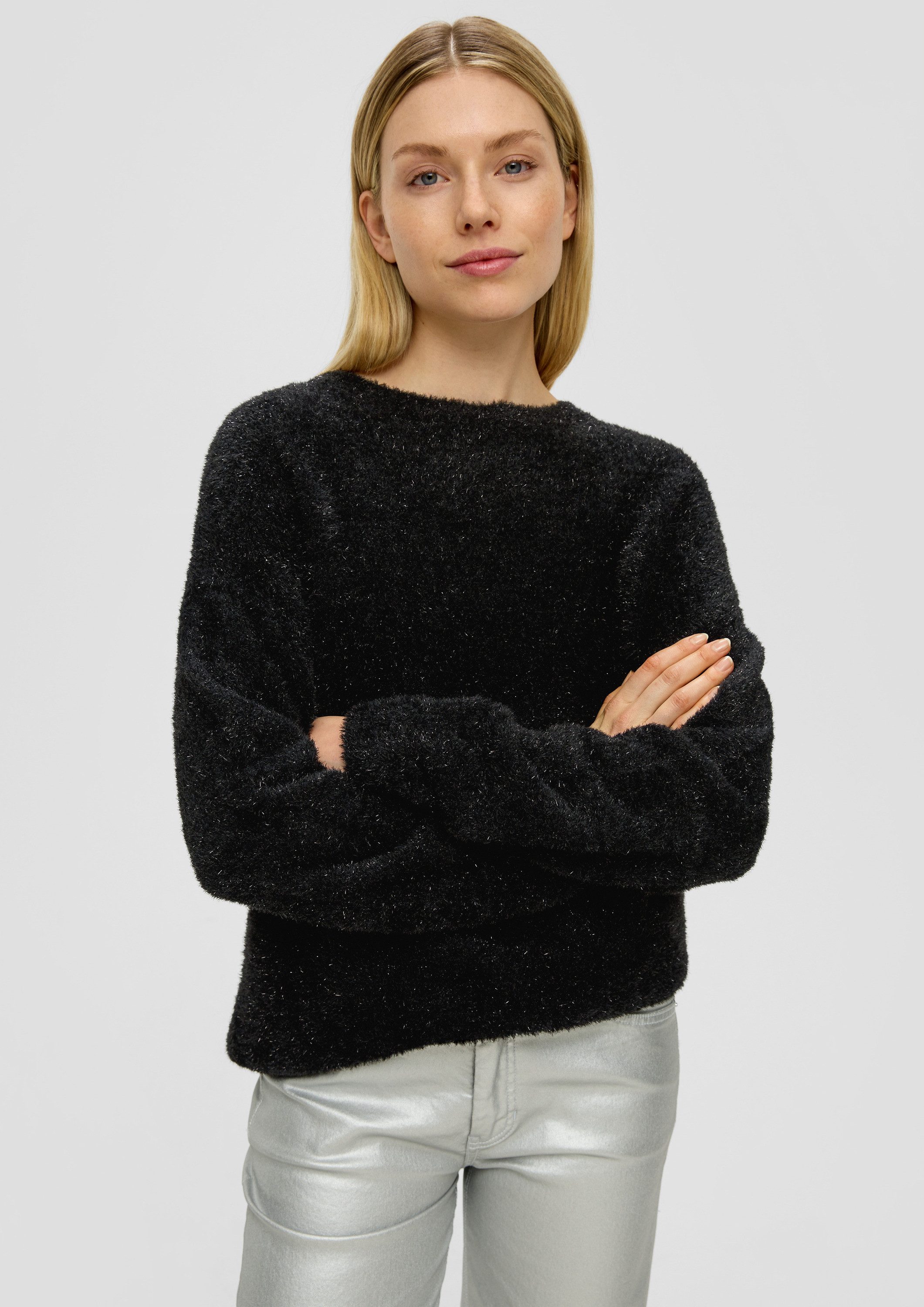 s.Oliver Longpullover Strickpullover Strickpulli aus Effektgarn günstig online kaufen