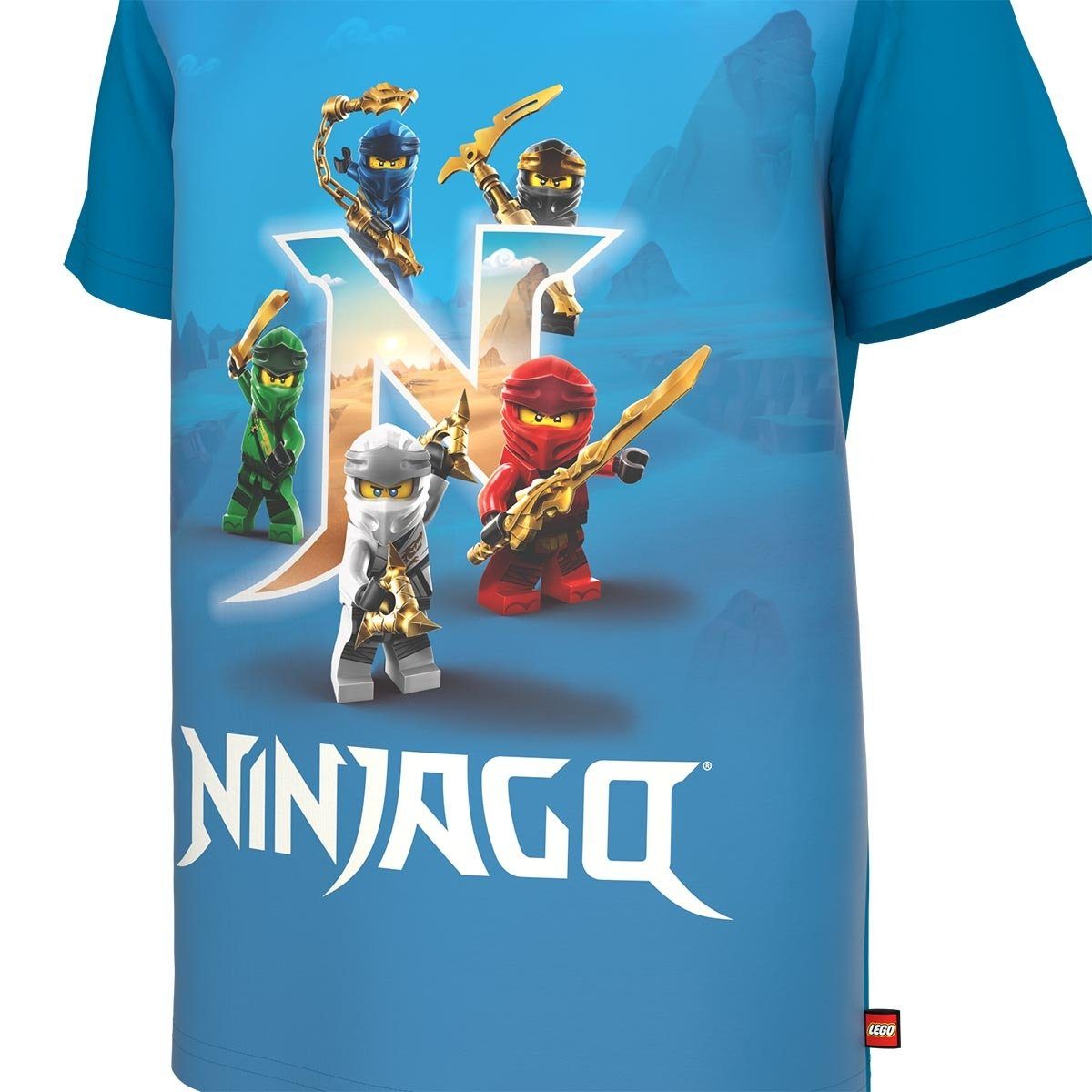 LEGO (1-tlg) 122 LEGO® T-Shirt Blue Ninjago Wear - LWTAYLOR