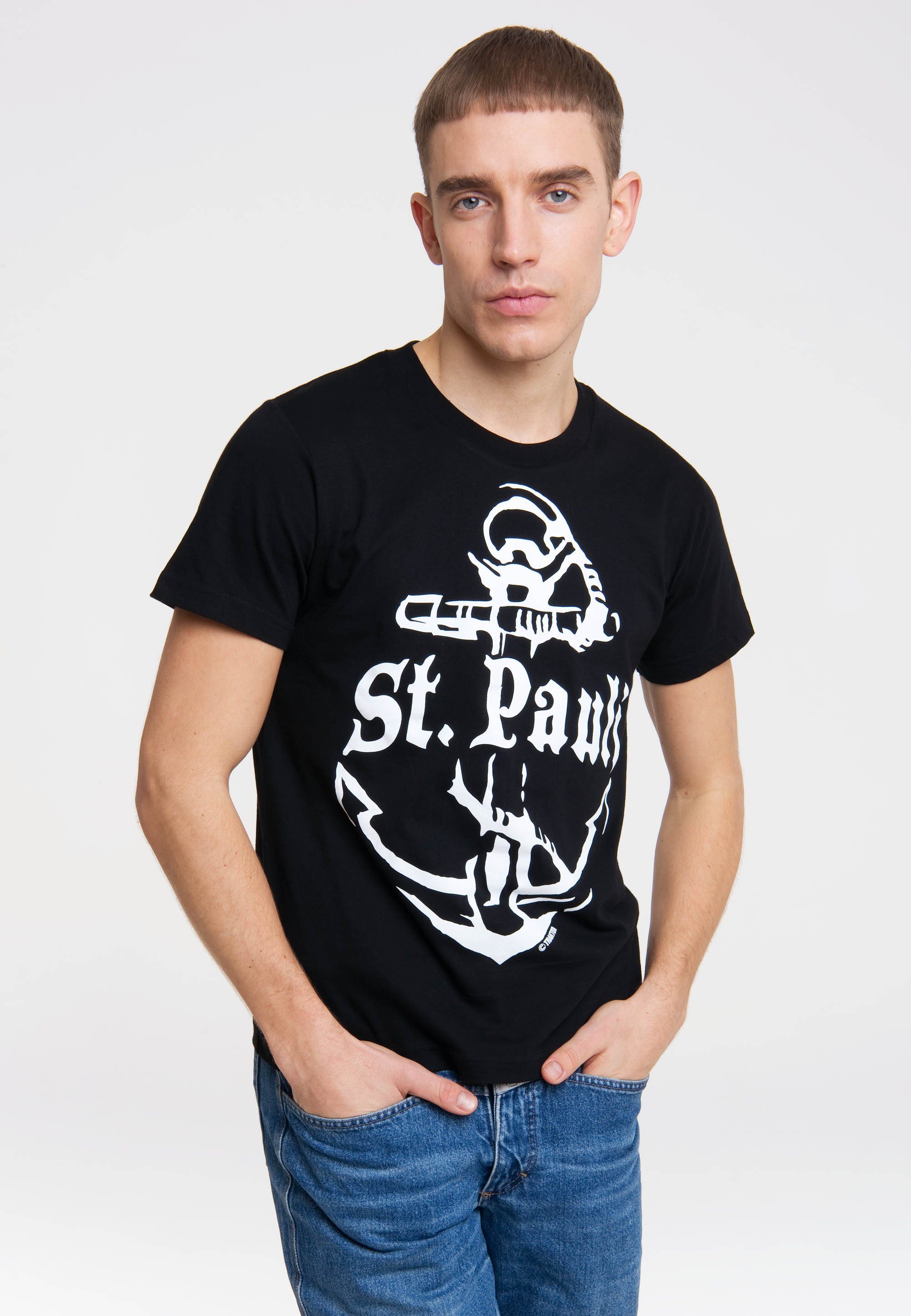 LOGOSHIRT T-Shirt ST. PAULI mit tollem Frontprint