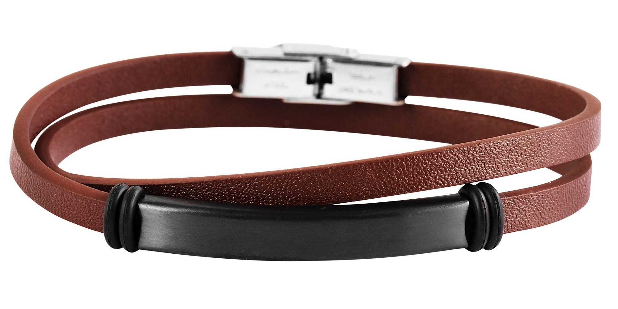 Adelia´s Wickelarmband Unisex Armband – Wickelarmband aus Leder 42 cm, Ideal als Geschenk für besondere Anlässe