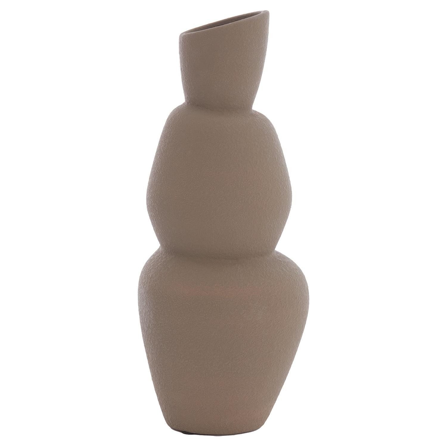 Light & Living Bodenvase ARAM, Vase, Braun, Keramik, H 46,5 cm (1 St), besondere Oberflächenstruktur