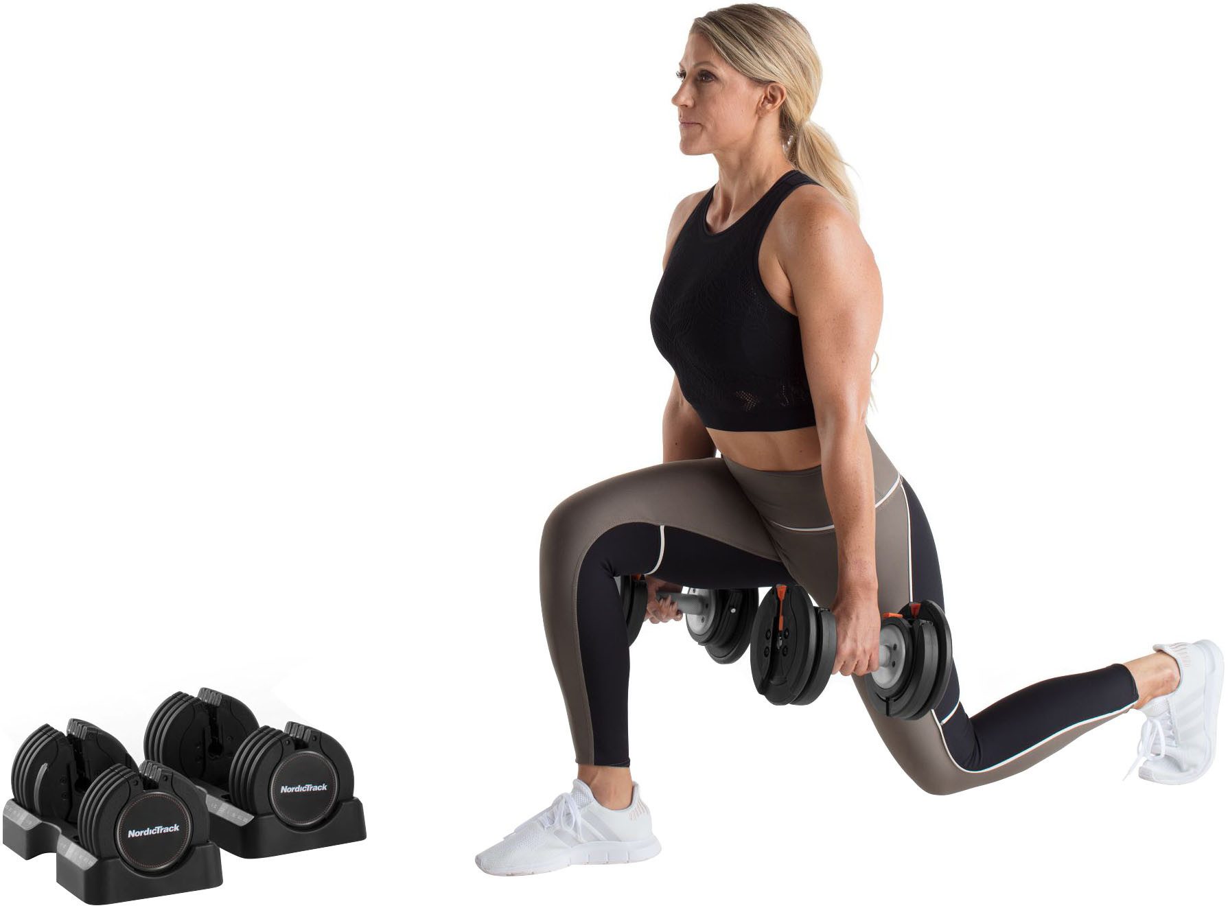 NordicTrack Hantel-Set NordicTrack-Hanteln mit einstellbarer Last (2 x 25 kg)