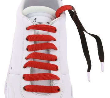 Tubelaces Schnürsenkel TubeLaces Schuhe Schnürsenkel top angesagte Schuhbänder Schnürbänder Schwarz/Rot