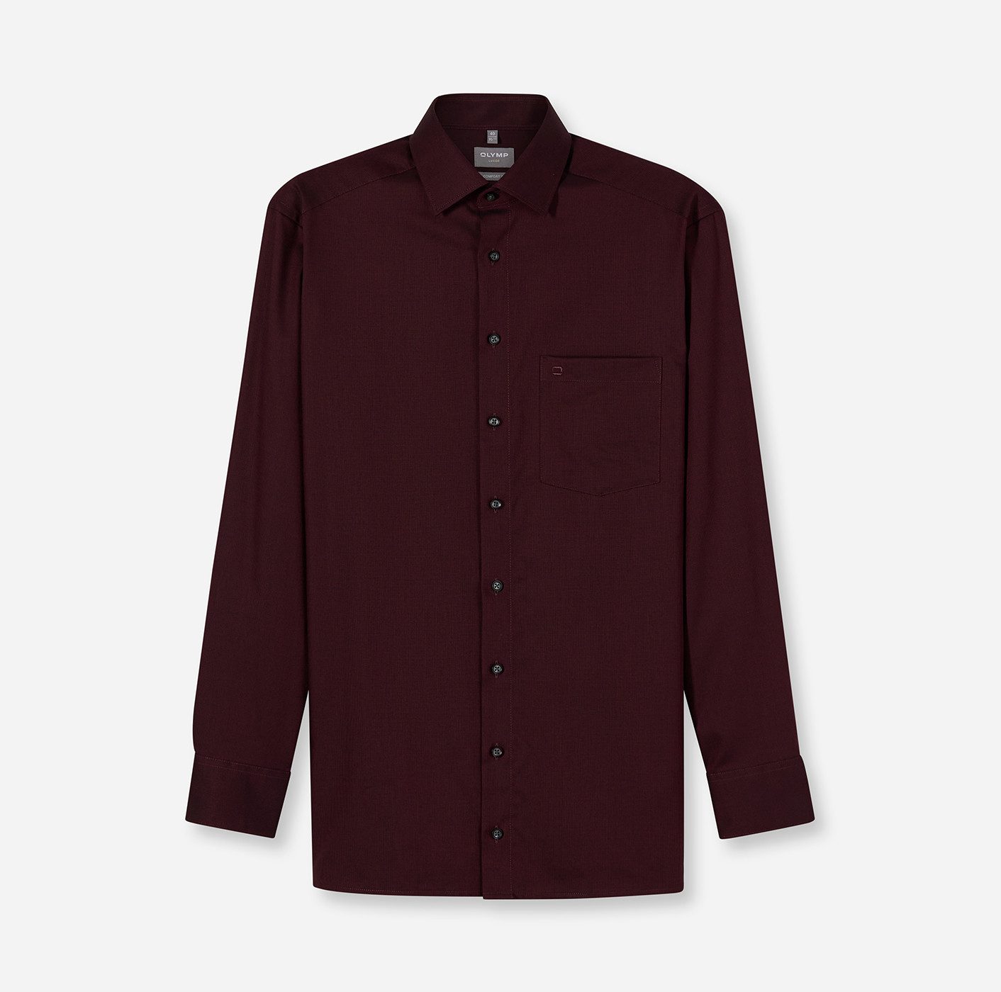 OLYMP Langarmhemd Luxor Comfort Fit, Businesshemd, New-Kentkragen, unifarbe günstig online kaufen