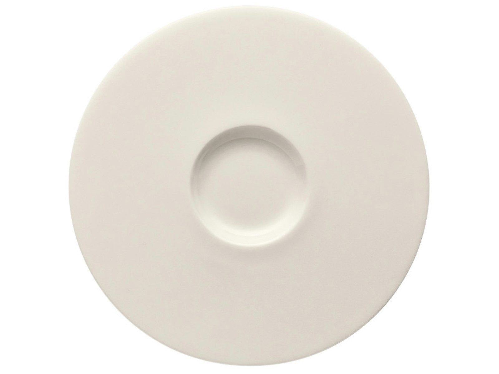 Rosenthal Tasse Brillance Weiss Tee-/Cappuccino-Untertasse 16 cm, Bone China, Untertasse