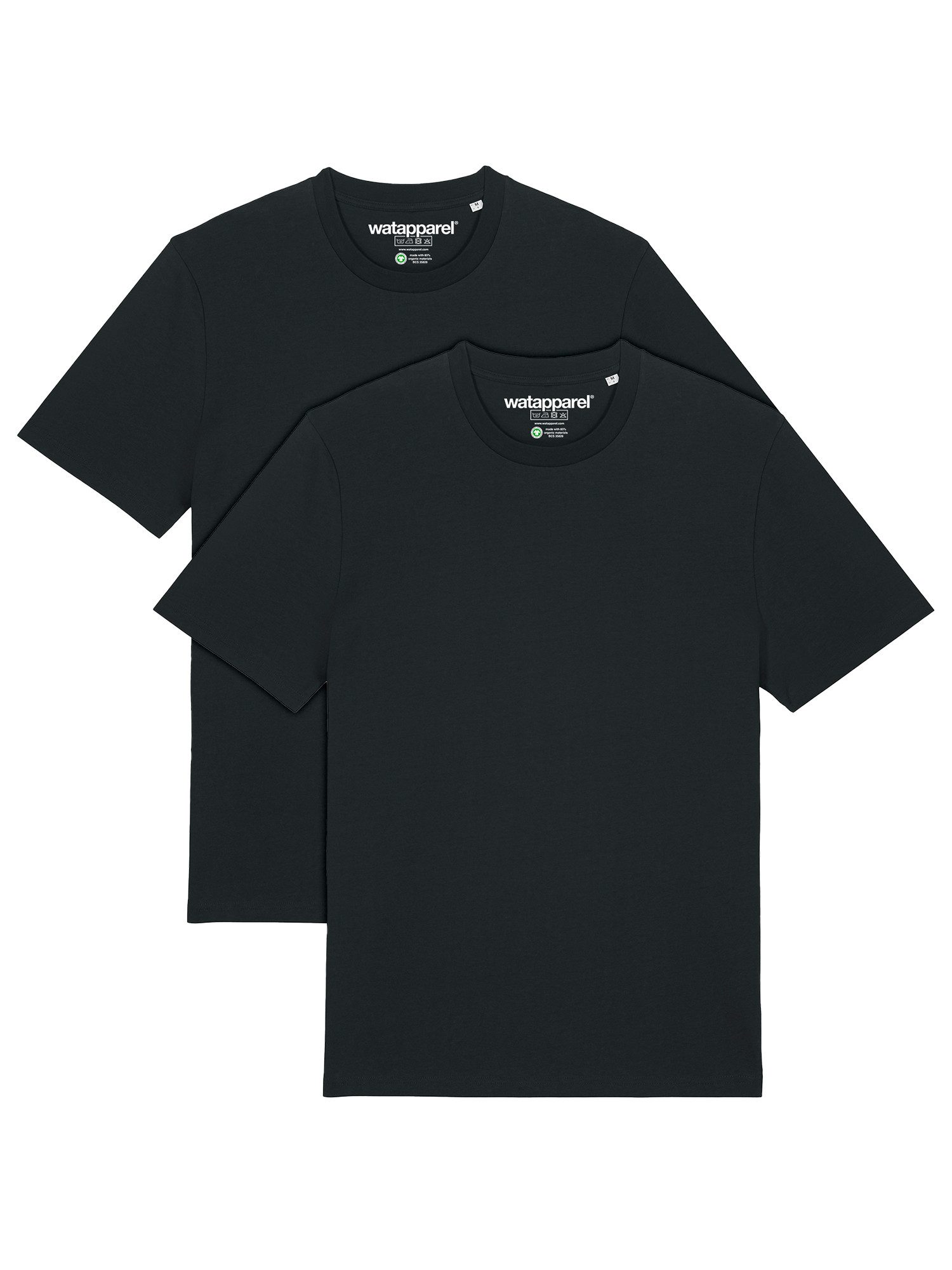 T-Shirt 2er Multipack Bio Basic T-Shirt Black