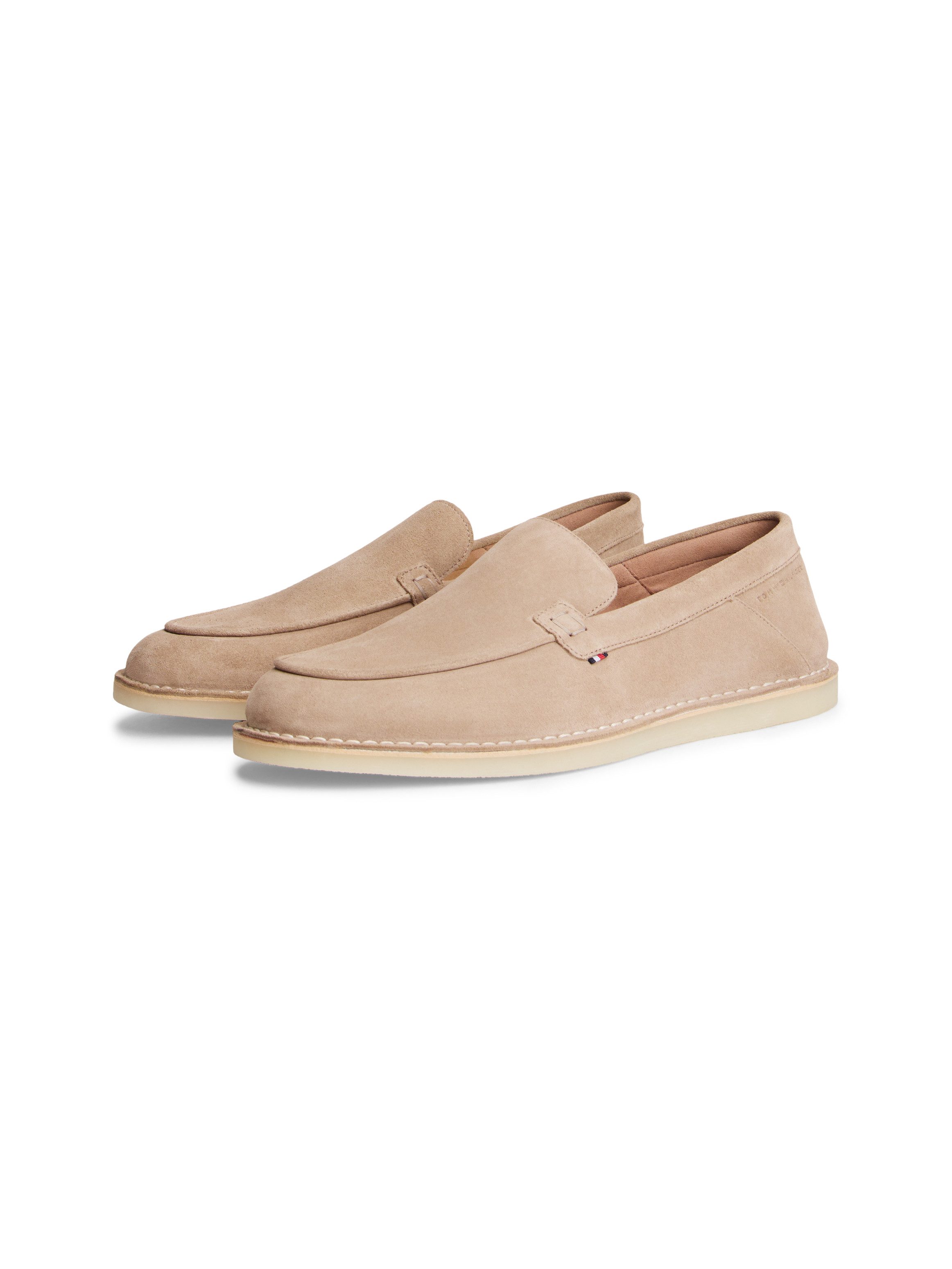 Tommy Hilfiger HILFIGER STITCHDOWN SUEDE LOAFER Loafer Schlupfschuh, Slippe günstig online kaufen