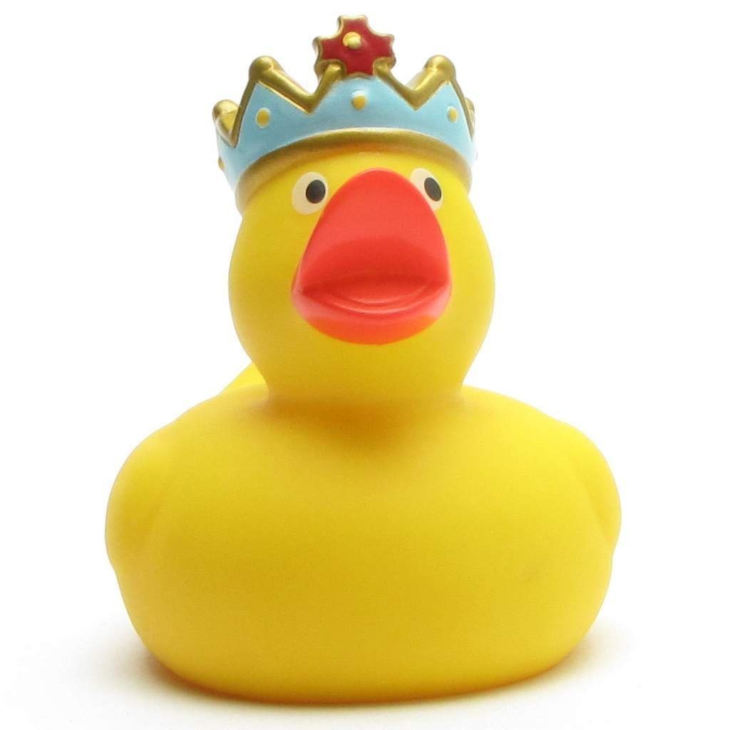 Duckshop Badespielzeug Badeente - Quietscheentchen König