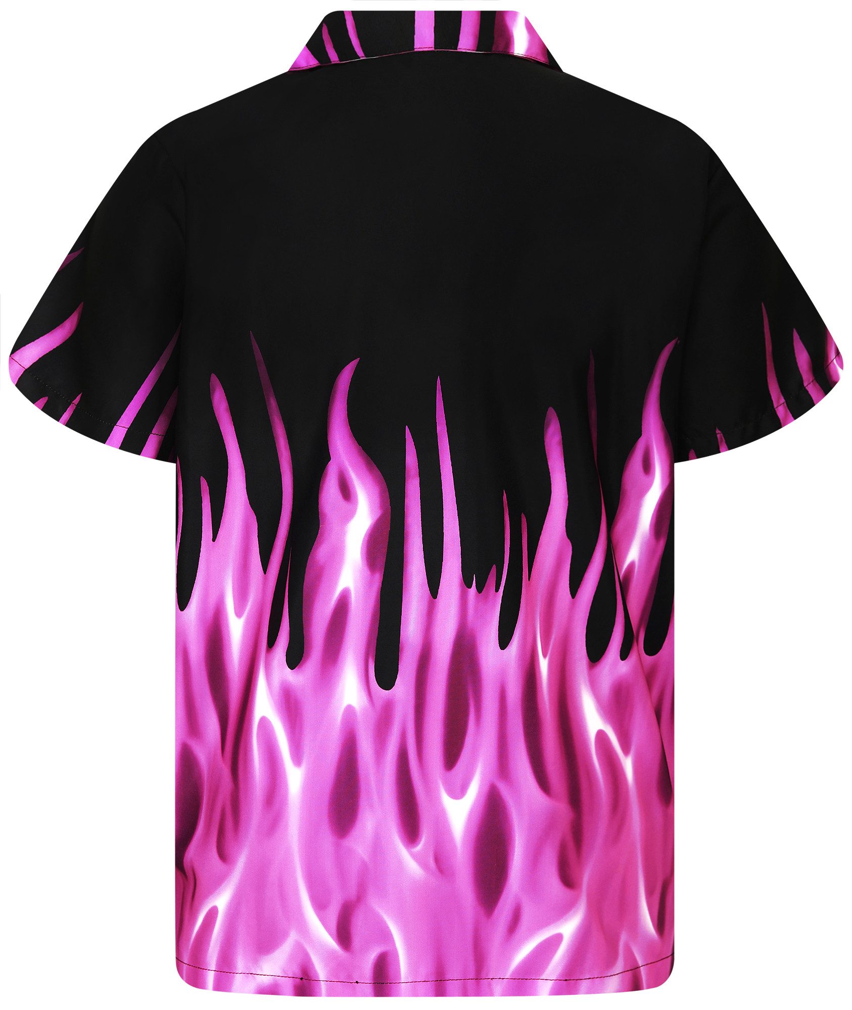 King Kameha Hawaiihemd Flames Funky Hawaii-Hemd Kurzarm Front-Tasche Stylis günstig online kaufen