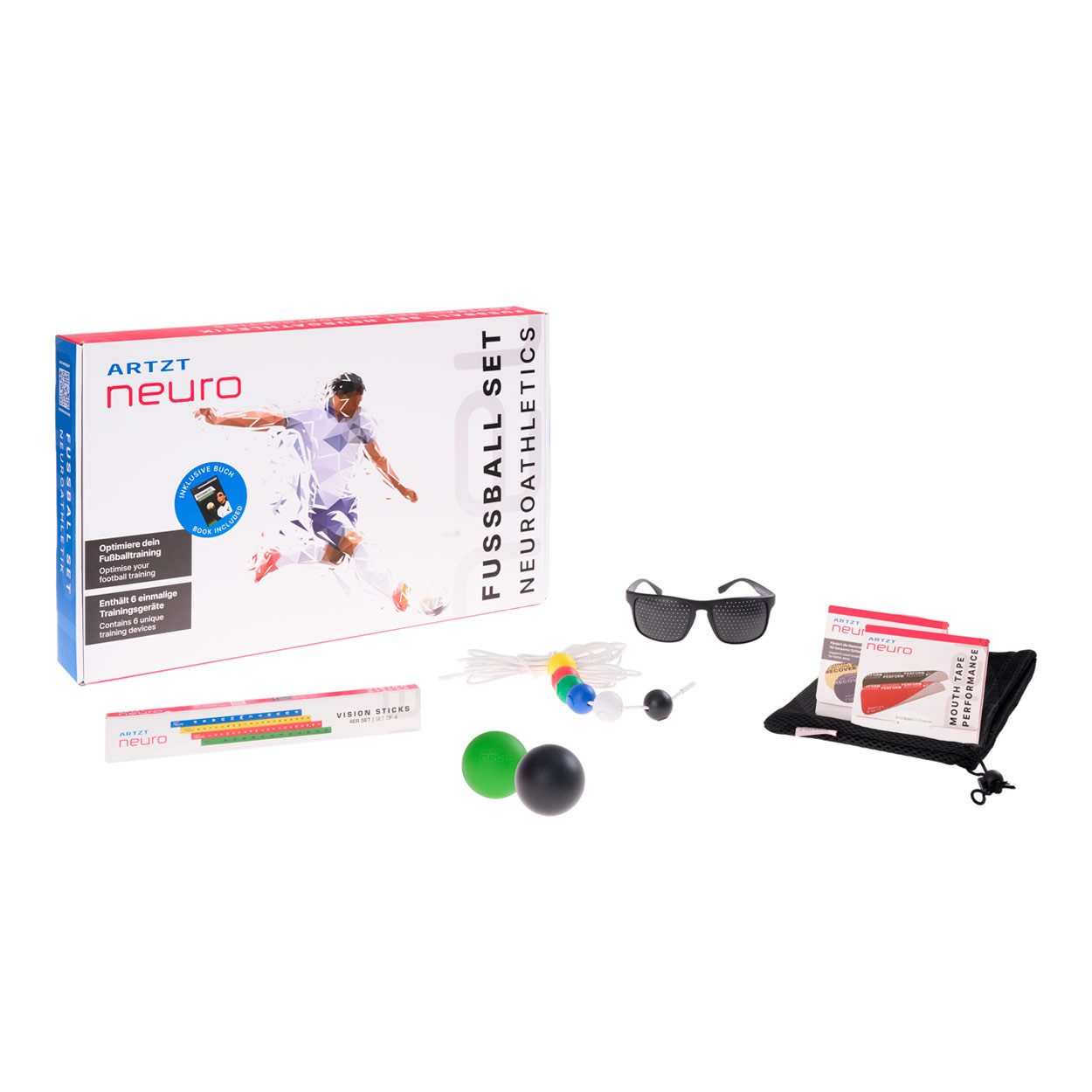 ARTZT neuro Trainingshilfe ARTZT neuro Fußball-Set, 19-tlg.