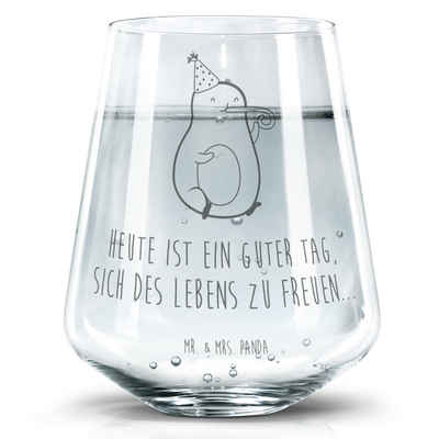 Mr. & Mrs. Panda Glas Avocado Feier - Transparent - Geschenk, Trinkglas mit Gravur, Wasserg, Premium Glas, Elegantes Design