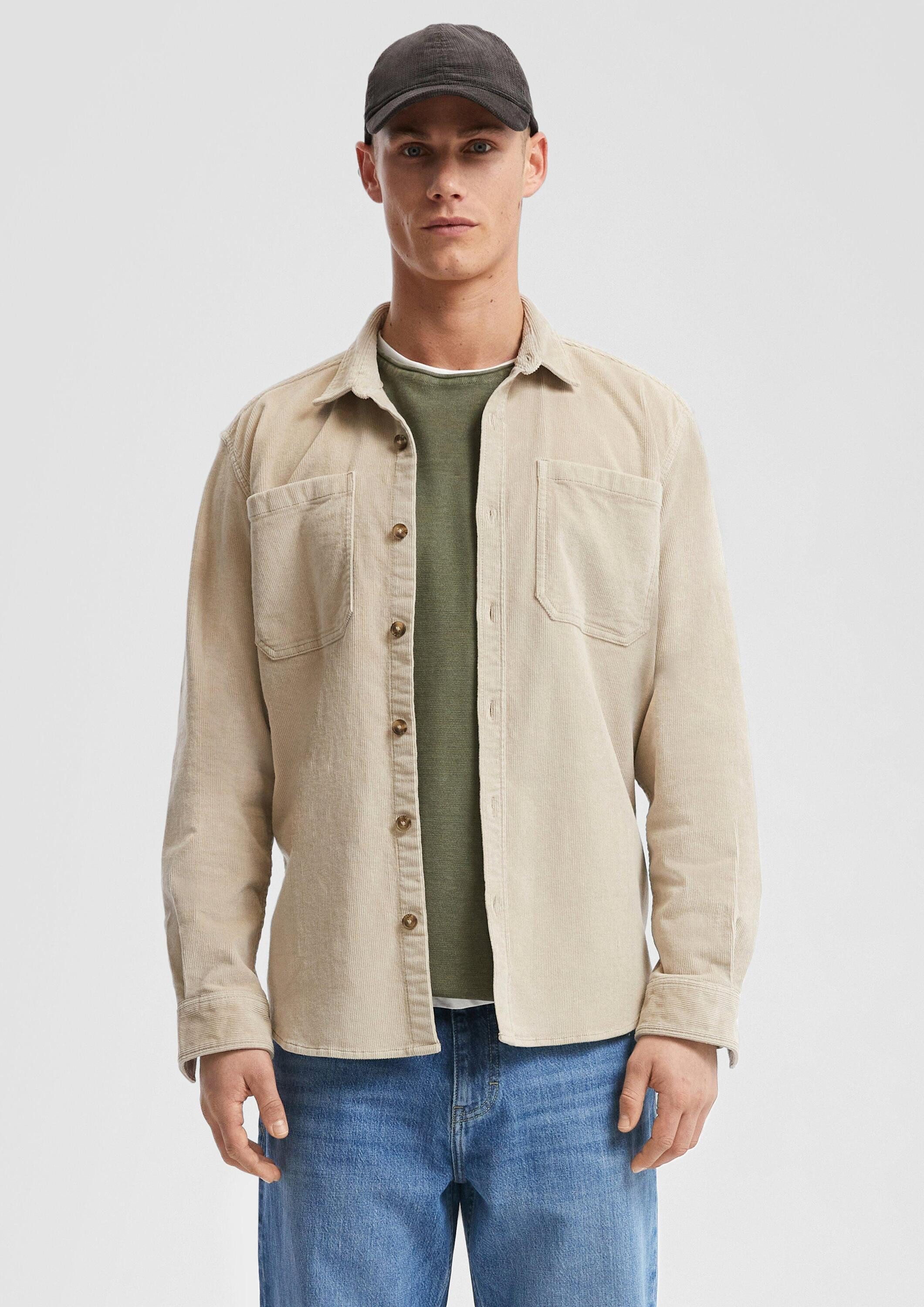 QS Hemdjacke Hemd Overshirt aus Cord mit aufgestetzten Taschen günstig online kaufen