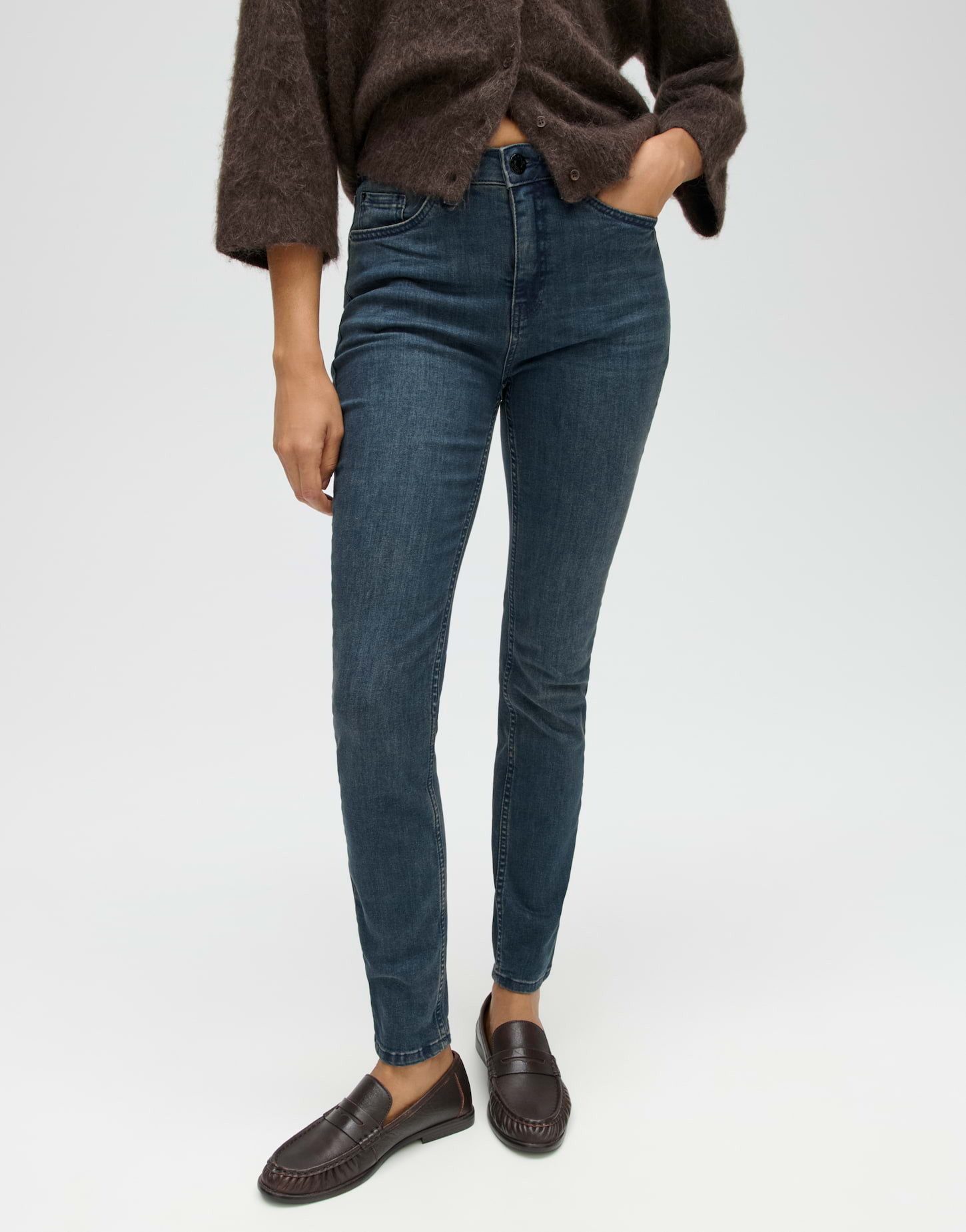 OPUS Skinny-fit-Jeans Elma blue black