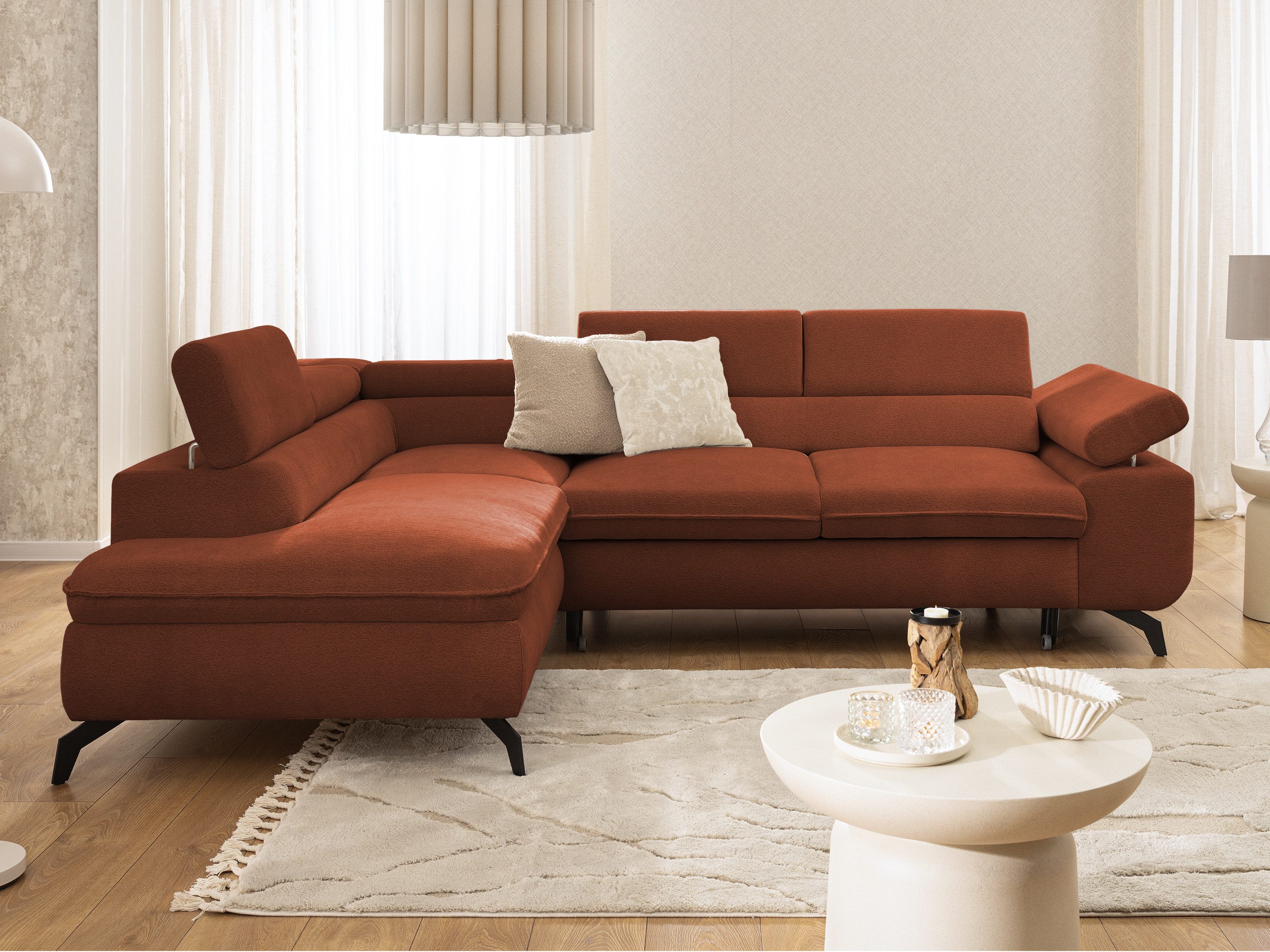 S-Style Möbel Ecksofa Bonnie mit Schlaffunktion günstig online kaufen