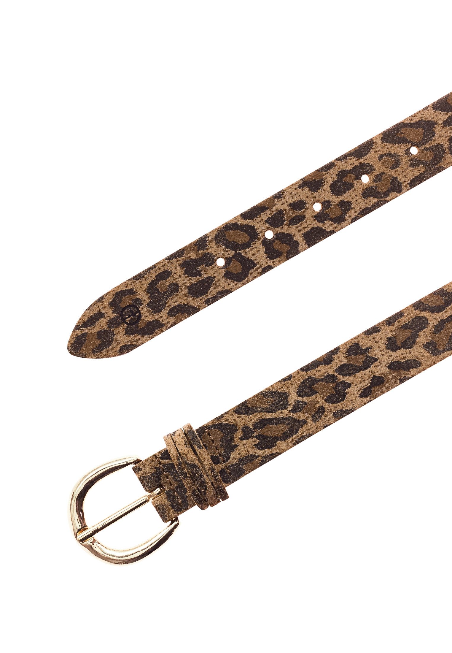 Tamaris Ledergürtel "Cecilia Gold" mit 3 cm Breite, aus Rindsleder, im Metallic-Design oder Animal-Look – Bild 3 von 5