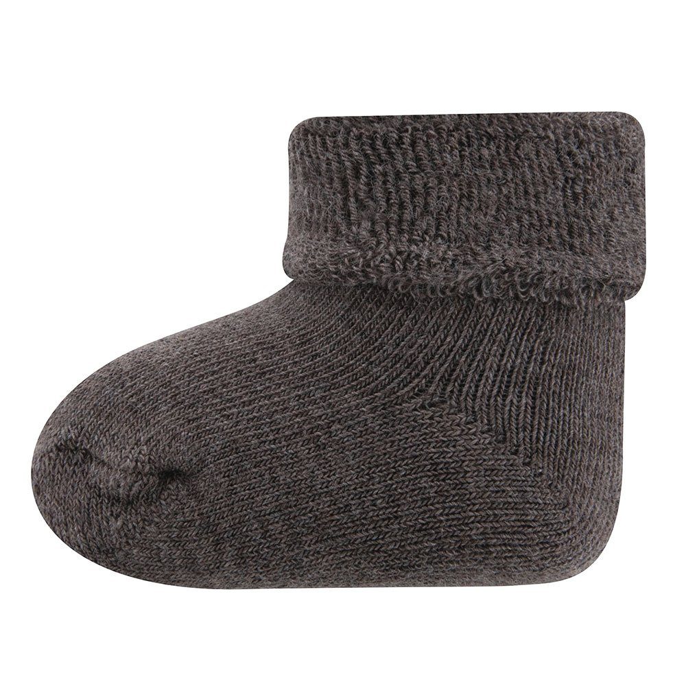 Newborn Ewers Socken Socken Uni/Ringel braun (6-Paar)