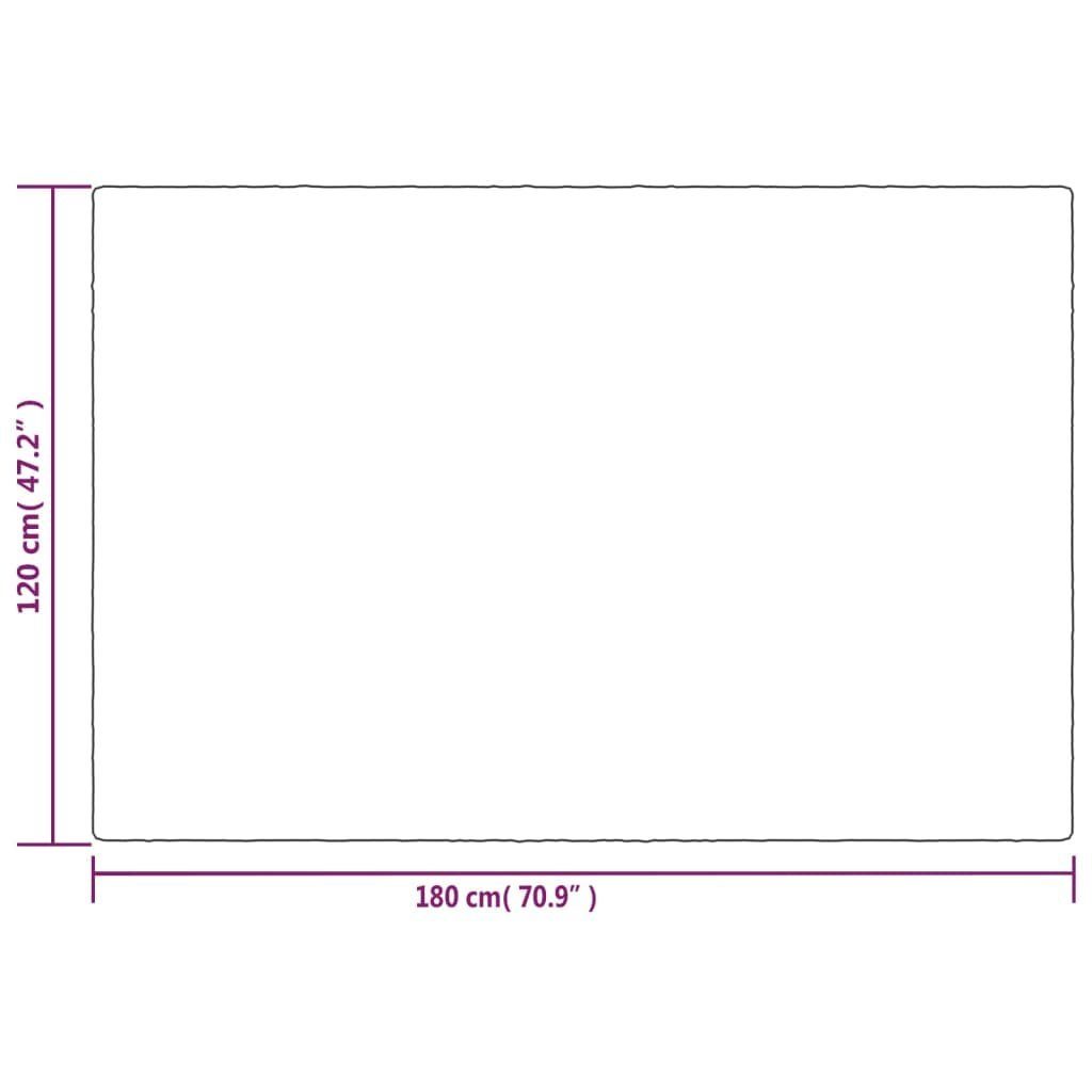 Stoff Bettdecke, Einziehdecke, mit 120x180 kg Bezug vidaXL 9 Grau Gewichtsdecke cm