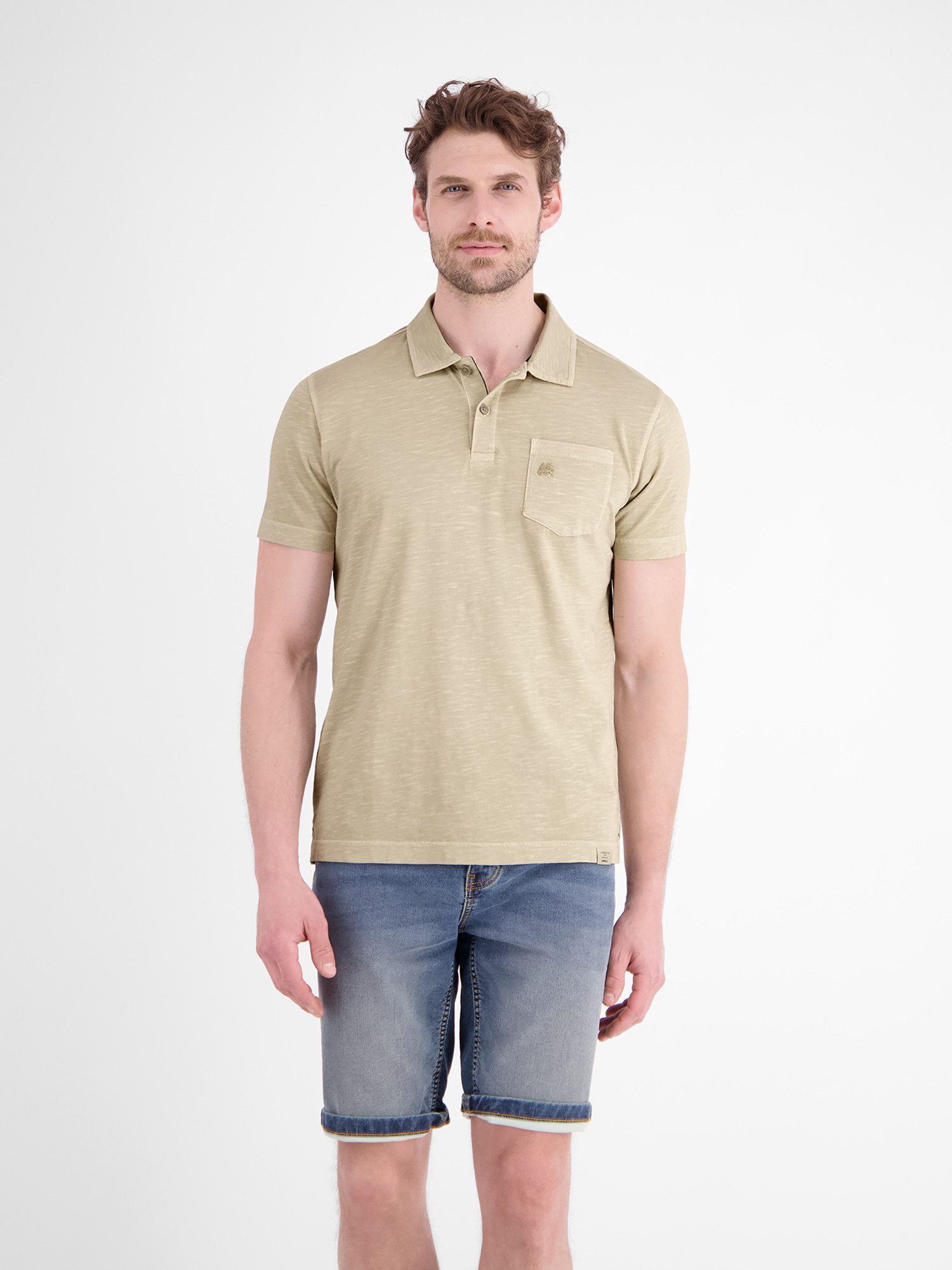LERROS Poloshirt Polo in Jersey-Qualität mit Brusttasche aus reiner Baumwolle