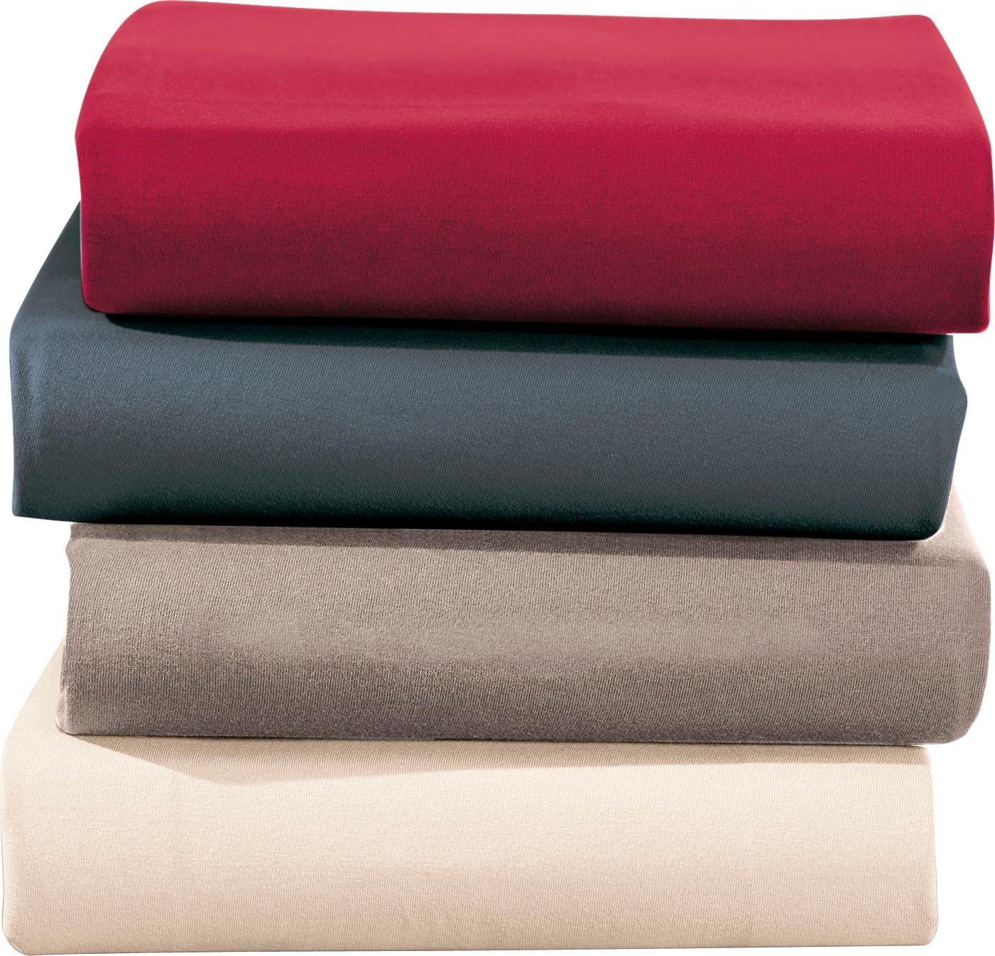 Irisette Spannbettlaken Jupiter 8, Mako-Jersey, Gummizug: rundum, (1 Stück) günstig online kaufen