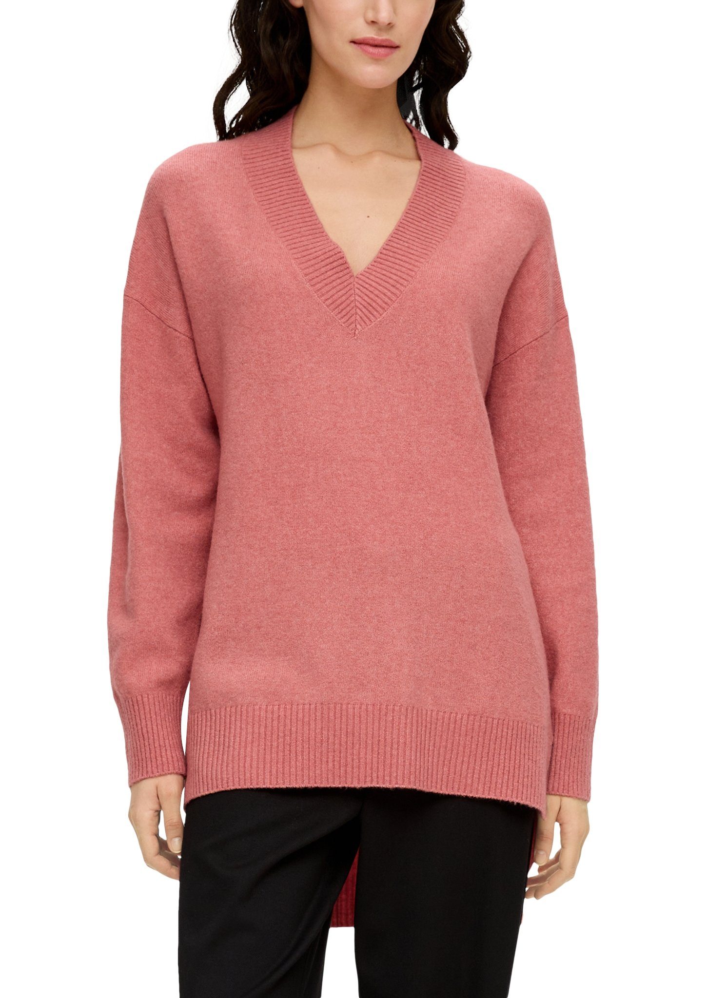 s.Oliver Longpullover mit asymmetrischer Schnittlänge