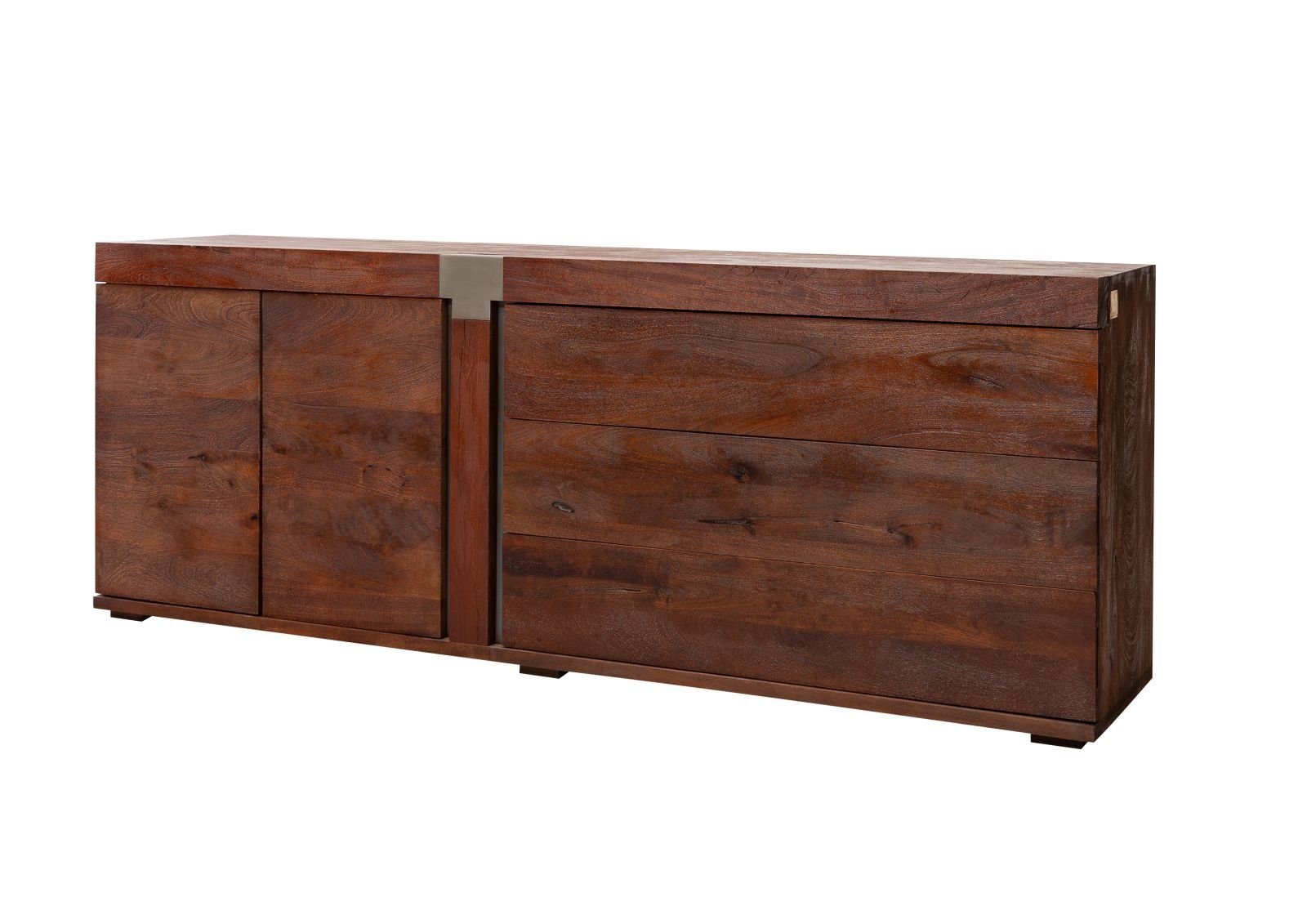 Massivmoebel24 Sideboard (Sideboard Mango 200x45x75 braun günstig online kaufen