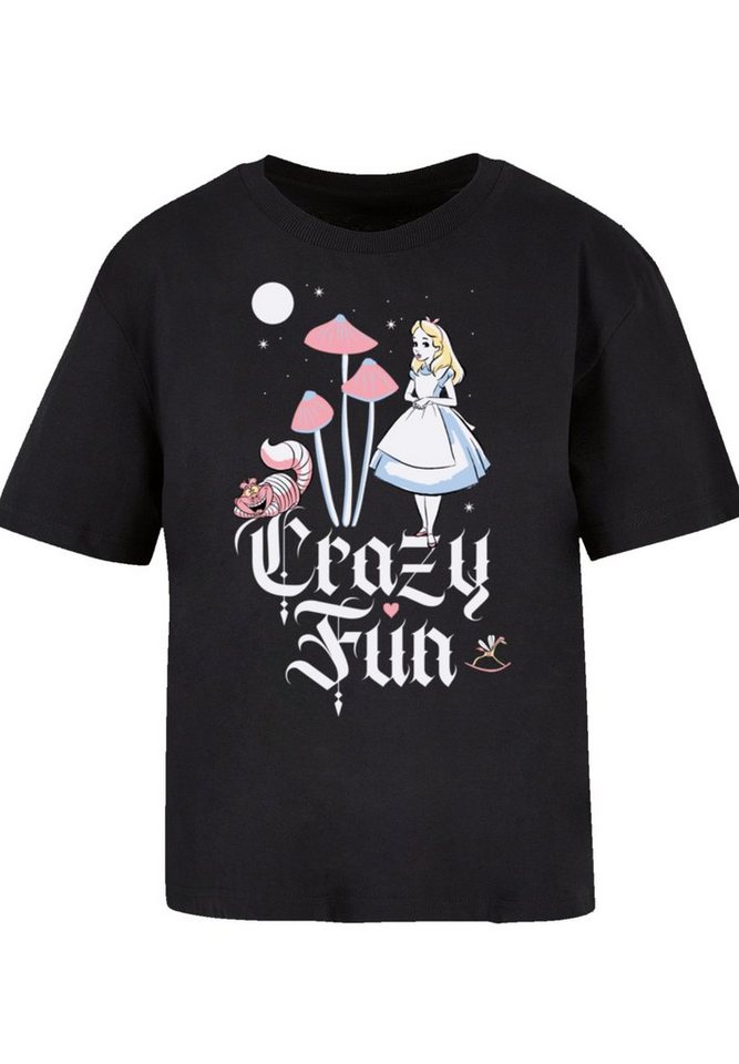 F4NT4STIC T-Shirt Disney Alice im Wunderland Crazy Fun Premium Qualität,  Komfortabel und vielseitig kombinierbar