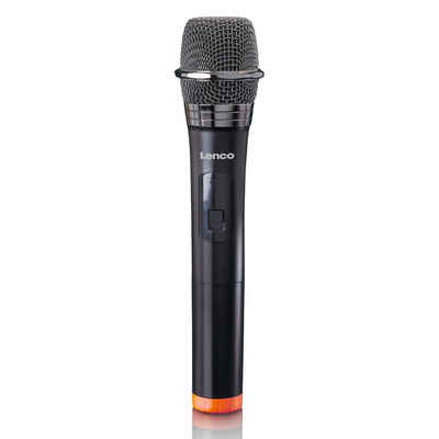 Lenco Mikrofon MCW-011BK - Kabelloses Mikrofon mit 6,3 mm Receiver