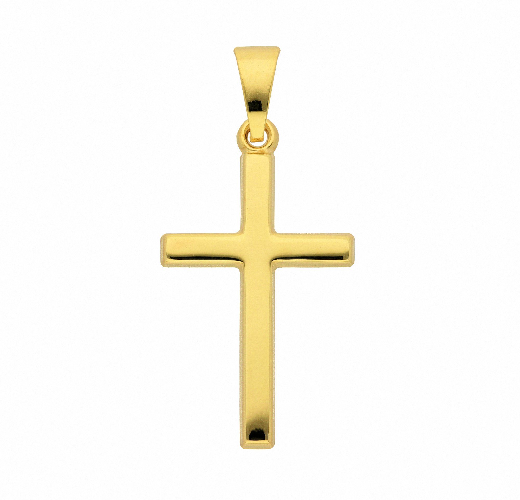 Adelia´s Kette mit Anhänger 333 Gold Kreuz Anhänger, Schmuckset - Set mit Halskette