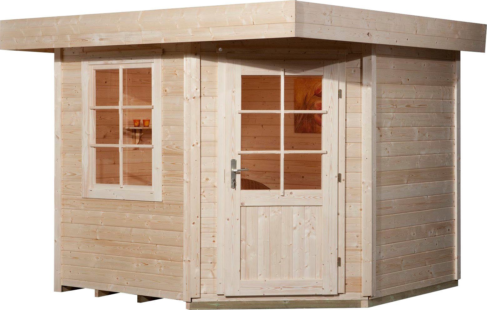 weka Gartenhaus Designhaus 213 Plus, BxT: 338x338 cm