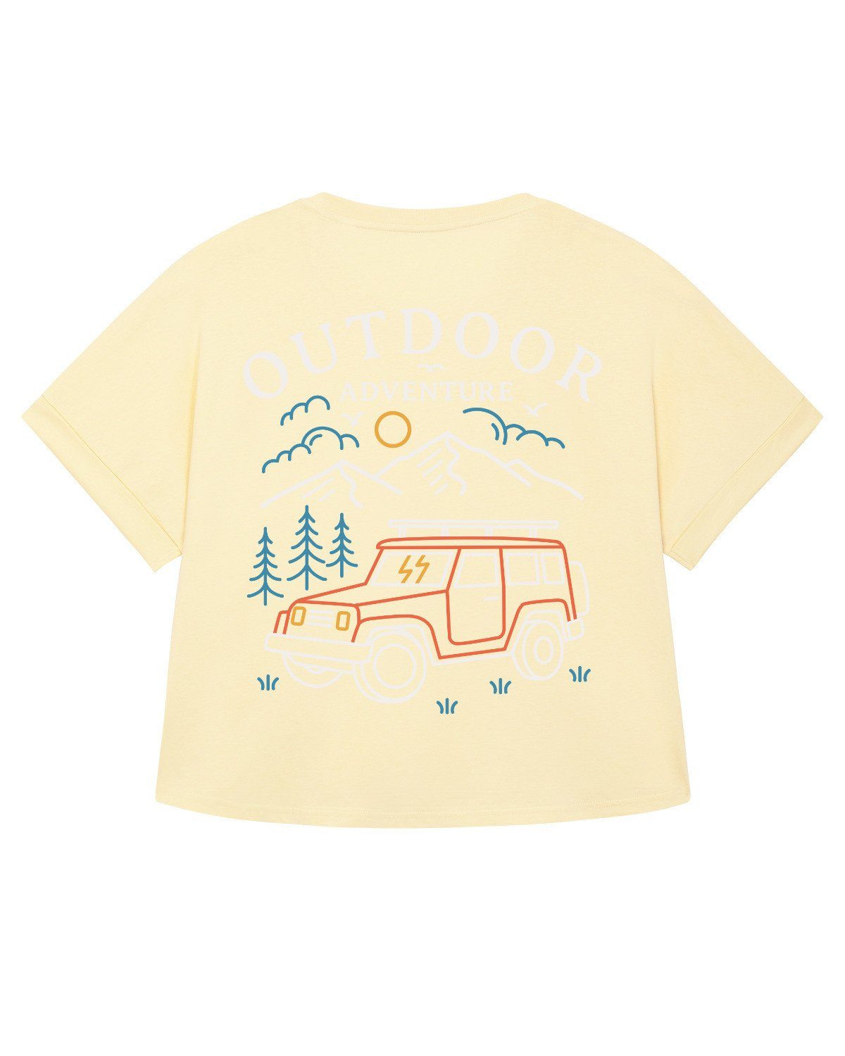 (1-tlg) Apparel Print-Shirt wat? adventure Outdoor Butter